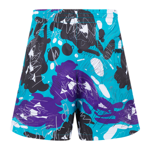 Pro Standard Youth Charlotte Hornets Grape Aqua All Over Print Woven Short-Grape/Aqua