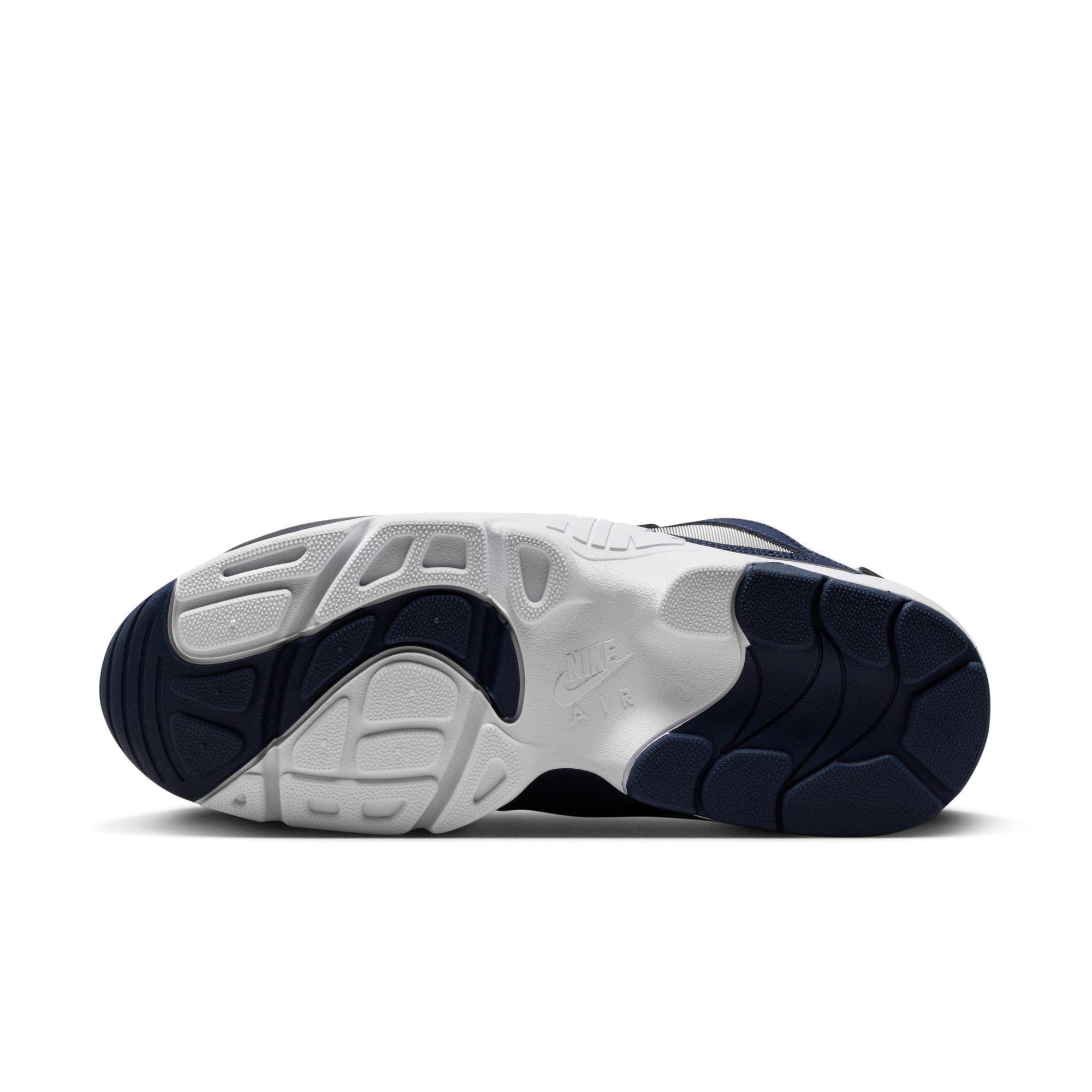 Nike Air Diamond Turf &ldquo;White and Metallic Silver&rdquo; Men's Shoe - WHITE/COLLEGE NAVY/METALLIC SILVER Thumbnail View 11