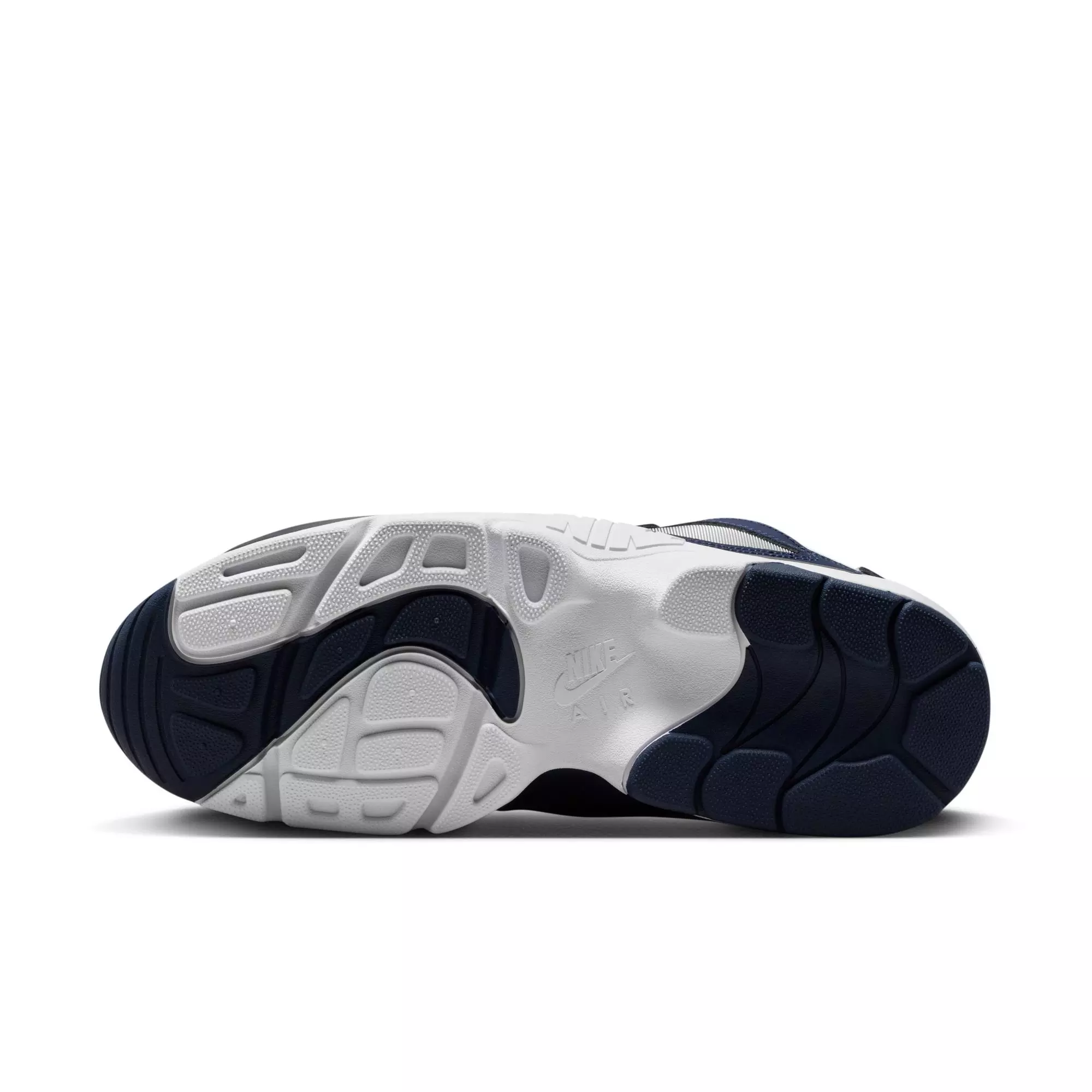 Nike Air Diamond Turf “White and Metallic Silver” Men's Shoe - WHITE/COLLEGE NAVY/METALLIC SILVER