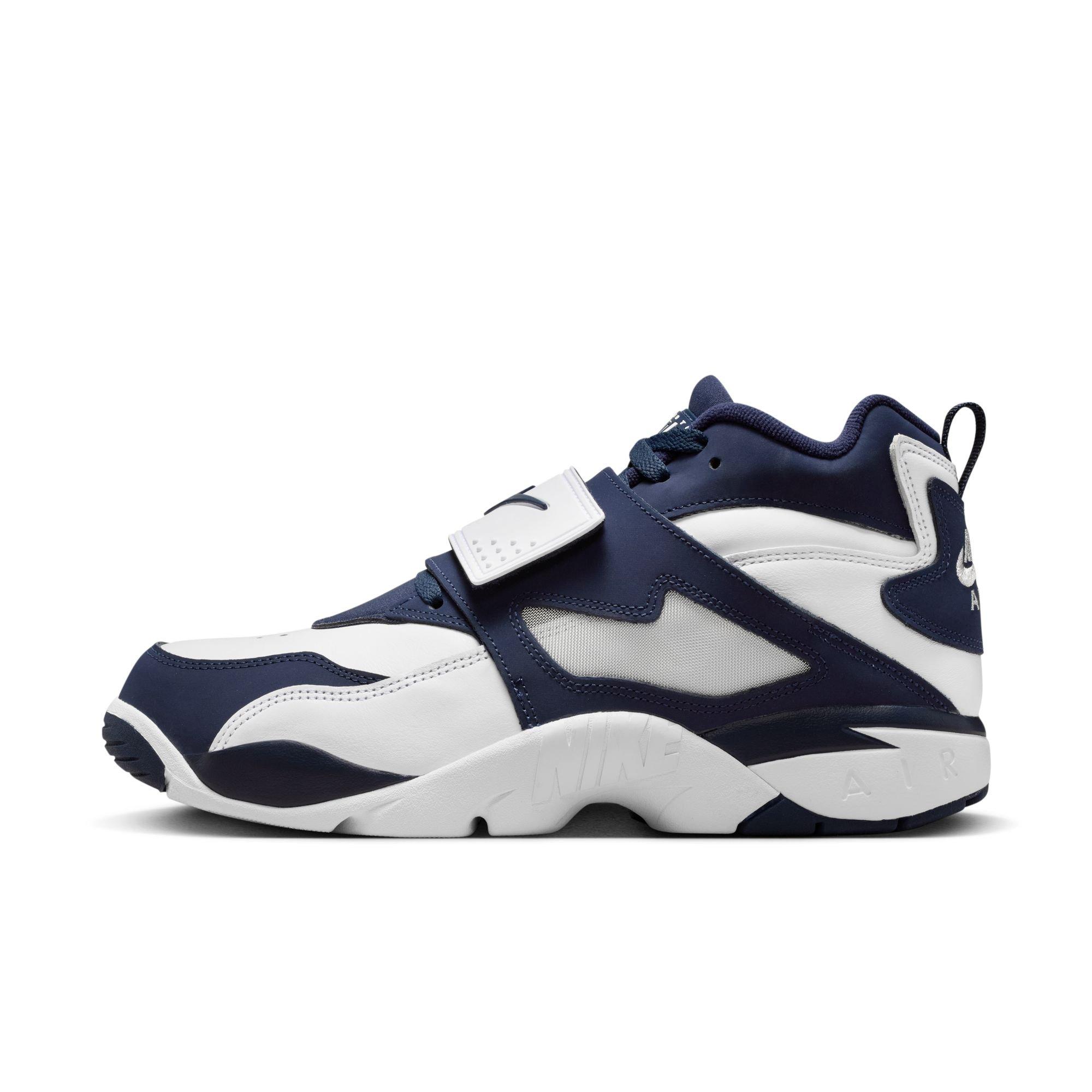 Nike Air Diamond Turf &ldquo;White and Metallic Silver&rdquo; Men's Shoe - WHITE/COLLEGE NAVY/METALLIC SILVER Thumbnail View 7