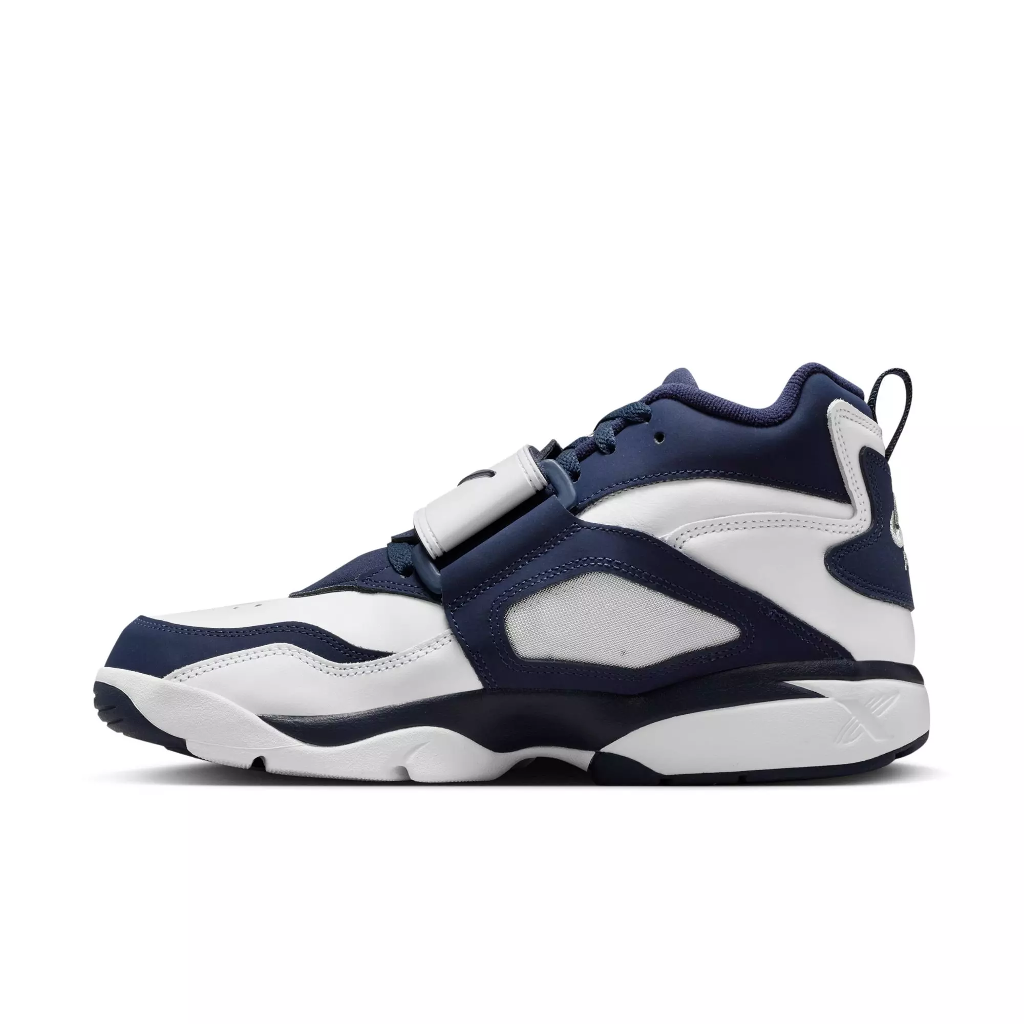 Nike Air Diamond Turf “White and Metallic Silver” Men's Shoe - WHITE/COLLEGE NAVY/METALLIC SILVER