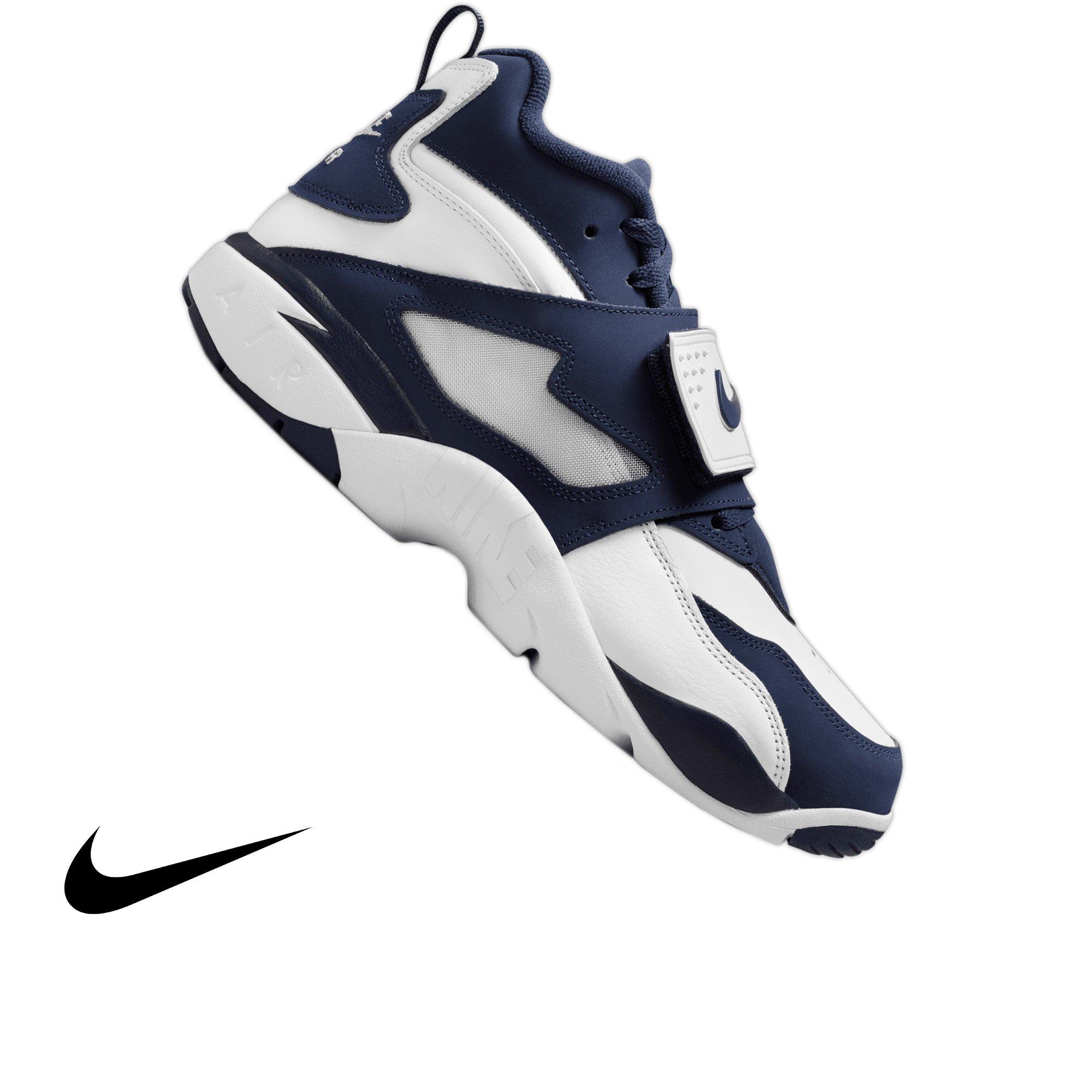 Nike Air Diamond Turf &ldquo;White and Metallic Silver&rdquo; Men's Shoe - WHITE/COLLEGE NAVY/METALLIC SILVER Thumbnail View 1
