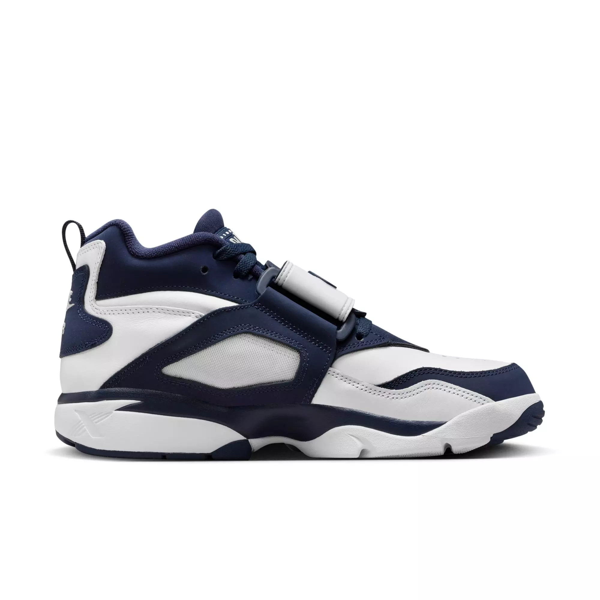 Nike Air Diamond Turf “White and Metallic Silver” Men's Shoe - WHITE/COLLEGE NAVY/METALLIC SILVER