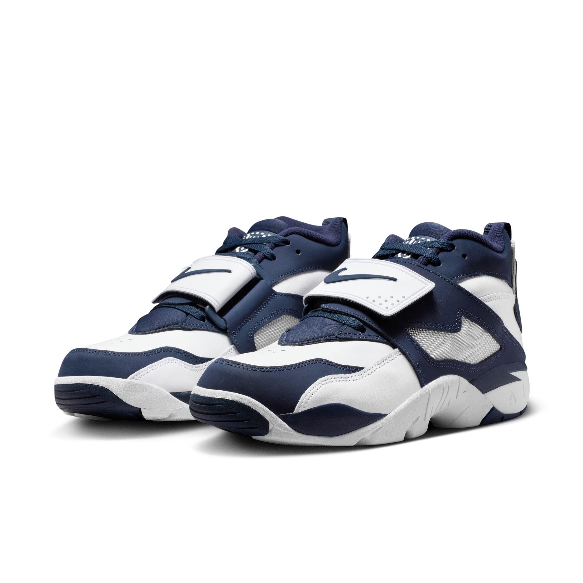 Nike Air Diamond Turf &ldquo;White and Metallic Silver&rdquo; Men's Shoe - WHITE/COLLEGE NAVY/METALLIC SILVER Thumbnail View 4
