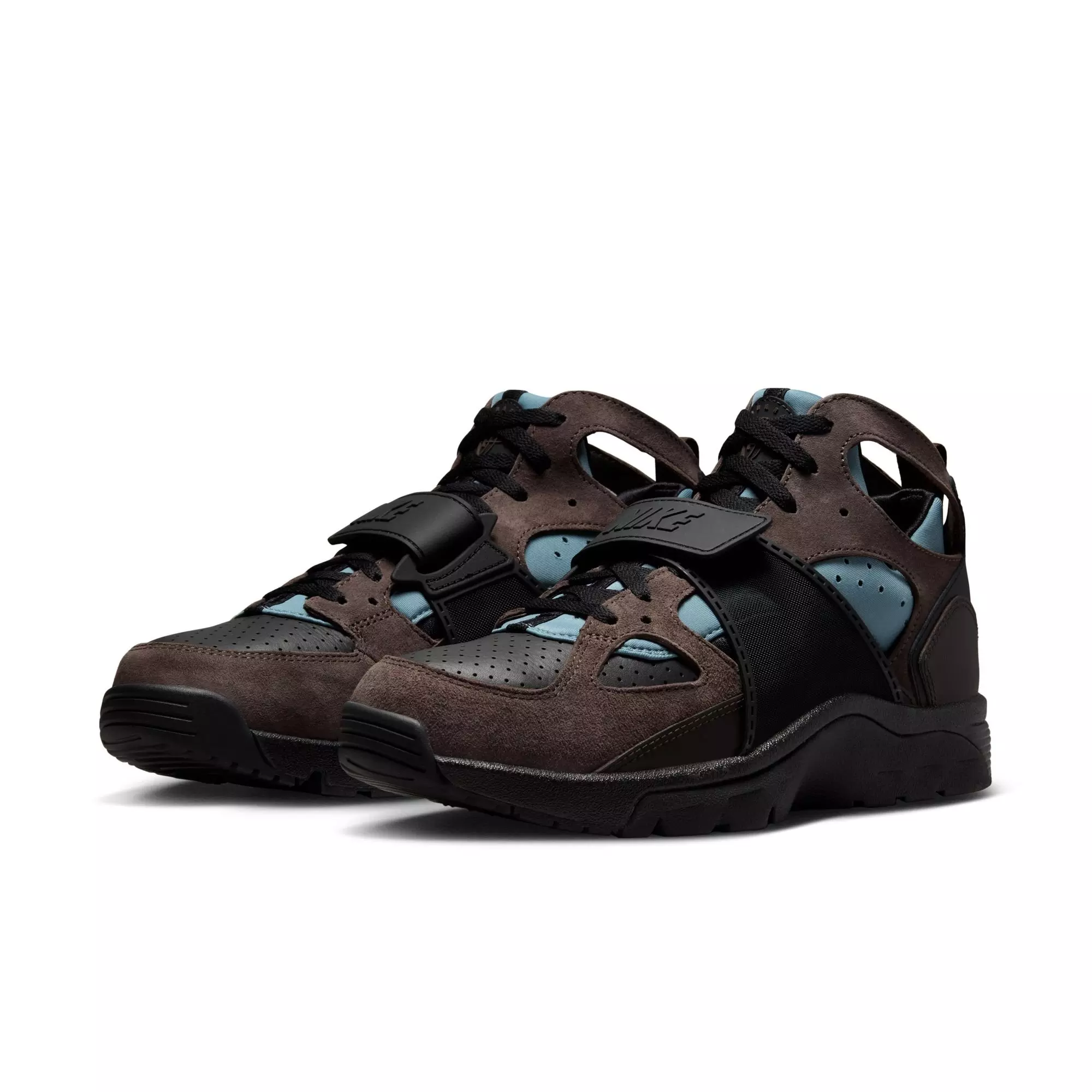 Nike Air Trainer Huarache "Baroque Brown" Men's Shoe - BLACK/BAROQUE BROWN/SMOKEY BLUE