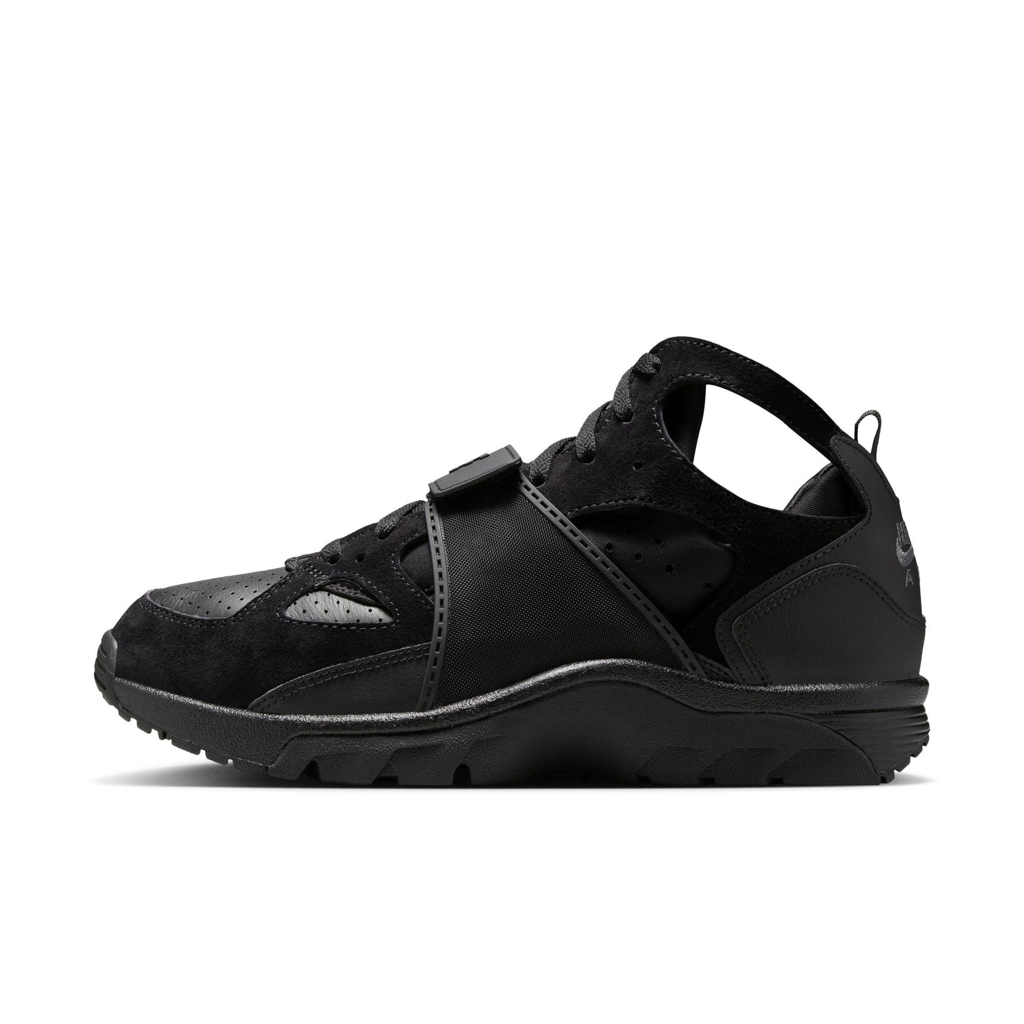 Nike Air Trainer Huarache "Black" Men's Shoe - BLACK Thumbnail View 6