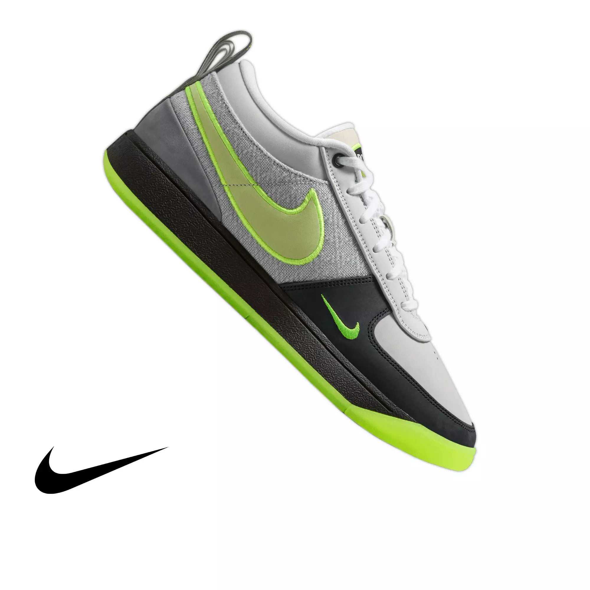 Nike Book 1 "AM Neon" Men's Basketball Shoe - SMOKE GREY/VOLT/BLACK