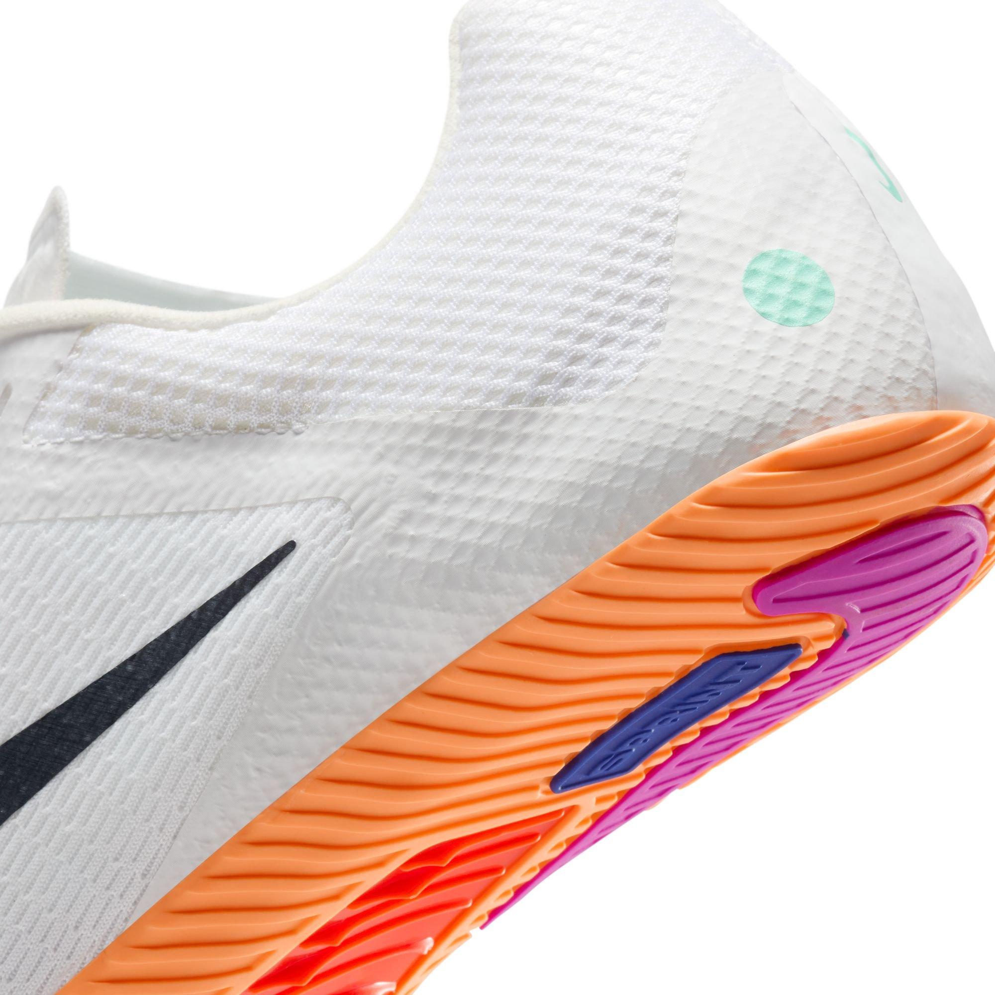 NEW NIKE unisex zoom rival distance track shoes in white/obsidian-bright crimson Nike Zoom Rival Sprint  main image 3