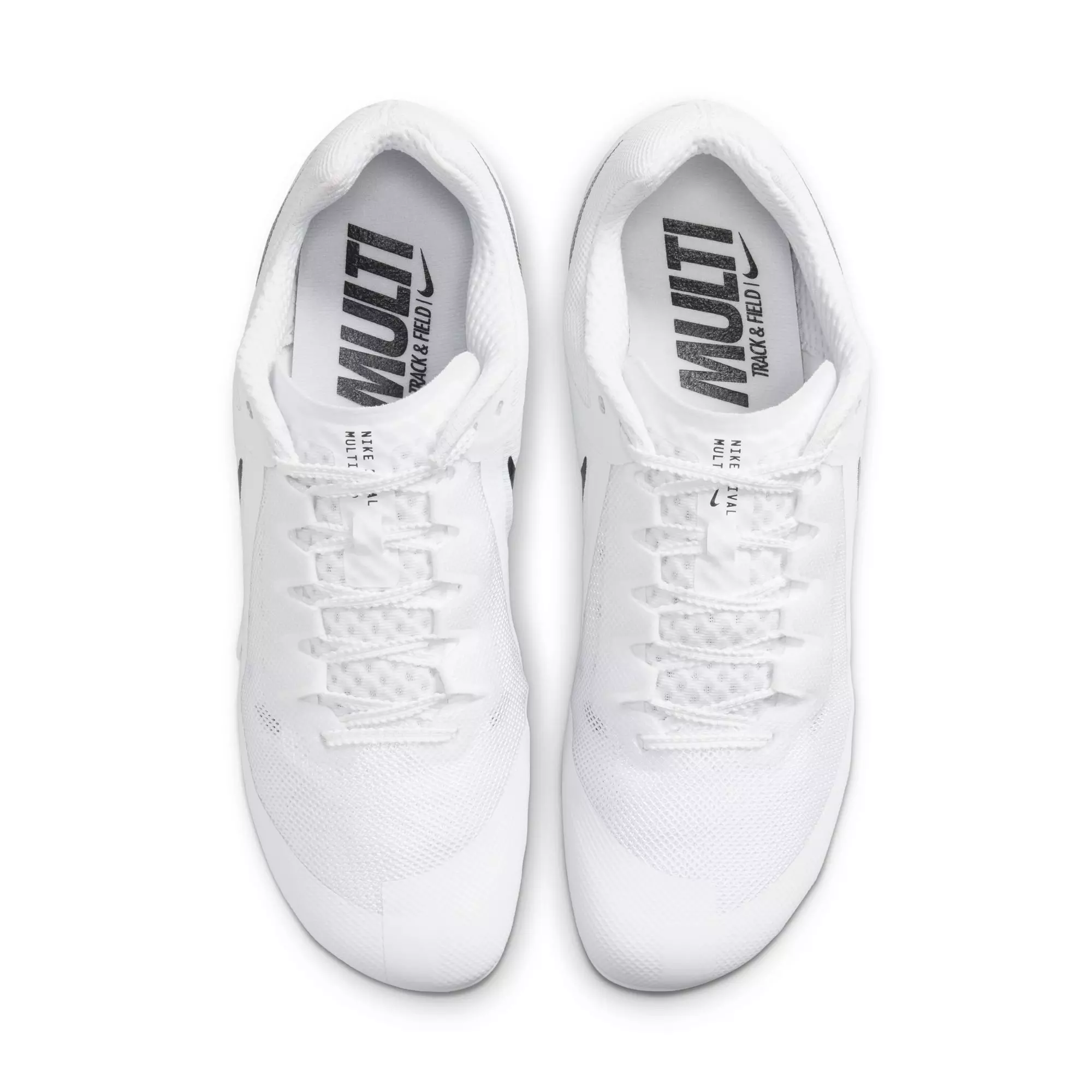 Nike Zoom Rival Multi-Event "White/Black/Metallic Silver" Unisex Track Spike - WHITE/BLACK