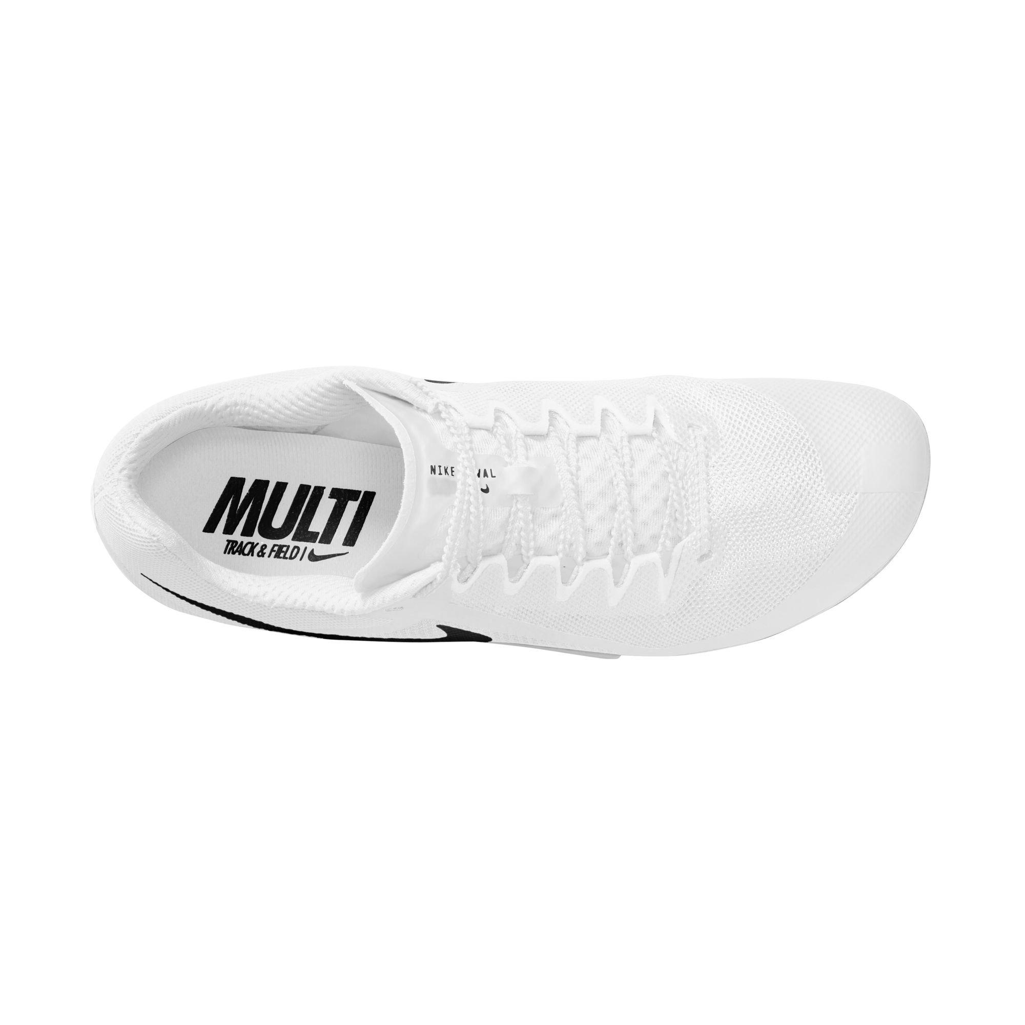 Nike Zoom Rival Multi-Event "White/Black/Metallic Silver" Unisex Track Spike - WHITE/BLACK Thumbnail View 8