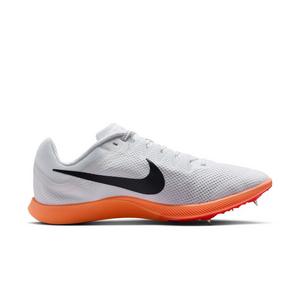 Nike Zoom Rival Distance "White/Obsidian/Bright Crimson/Hyper Turq" Unisex Track Spike