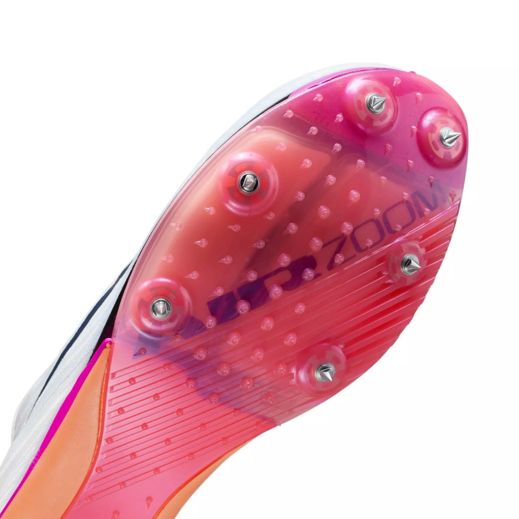 Nike Maxfly 2 Sprint "White/Obsidian/Bright Crimson/Hyper Turq" Unisex Track Spike - WHITE/NAVY/RED