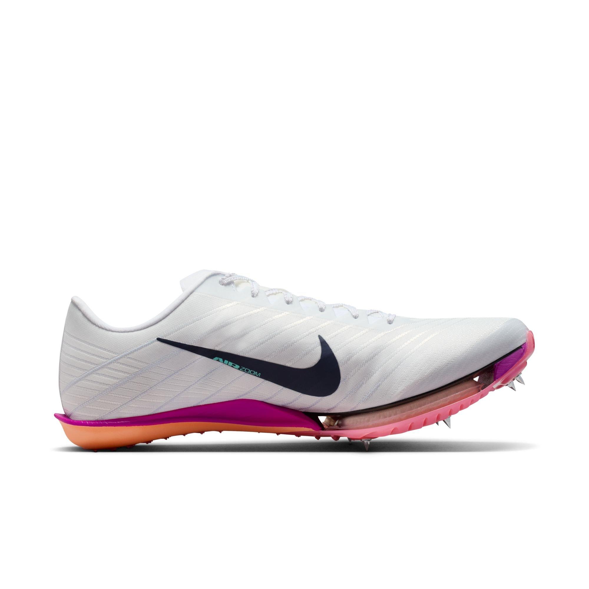 Nike Maxfly 2 Sprint "White/Obsidian/Bright Crimson/Hyper Turq" Unisex Track Spike - WHITE/NAVY/RED Thumbnail View 2