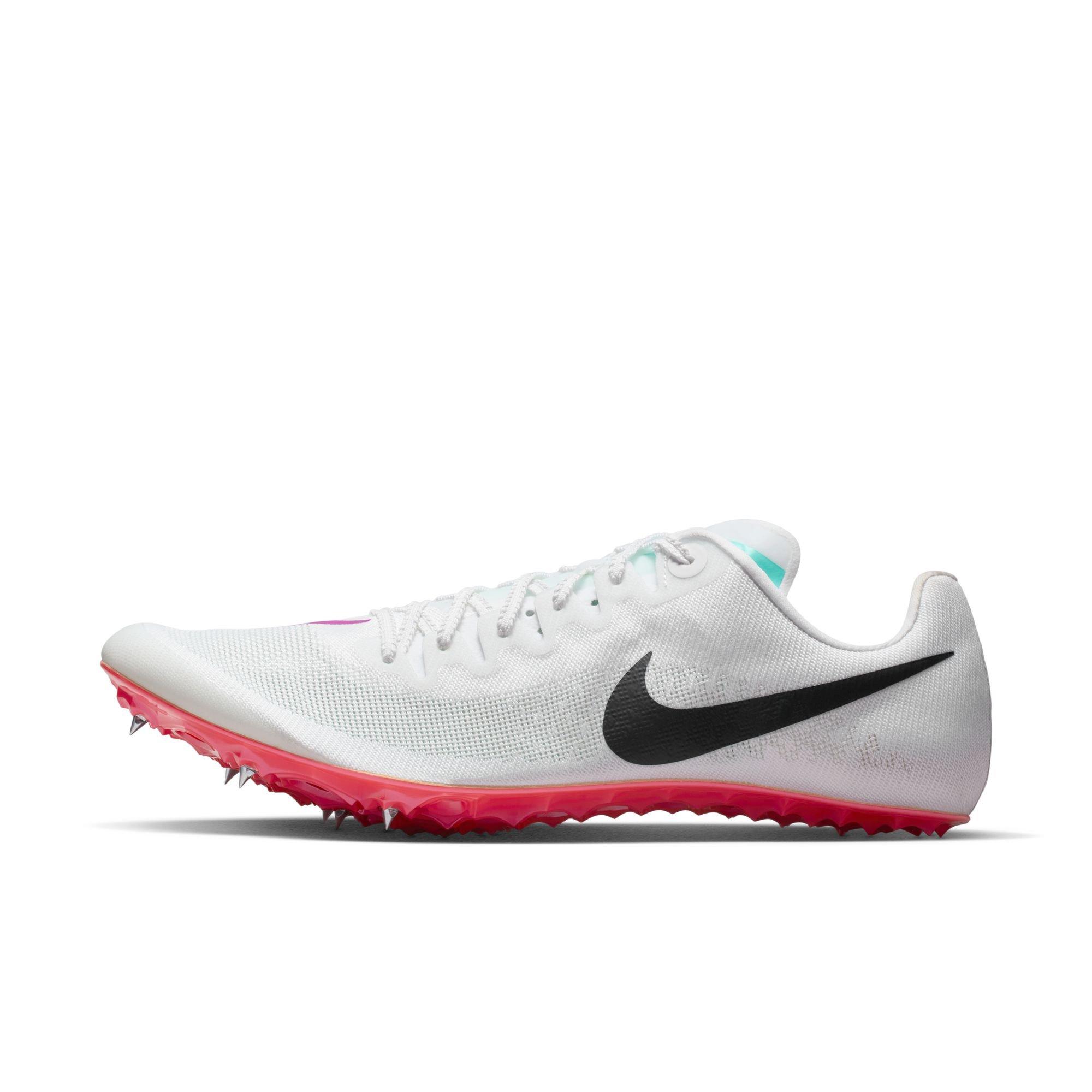 Nike Zoom Ja Fly 4 "White/Obsidian/Bright Crimson" Unisex Track Spike - WHITE/BLACK/RED Thumbnail View 3