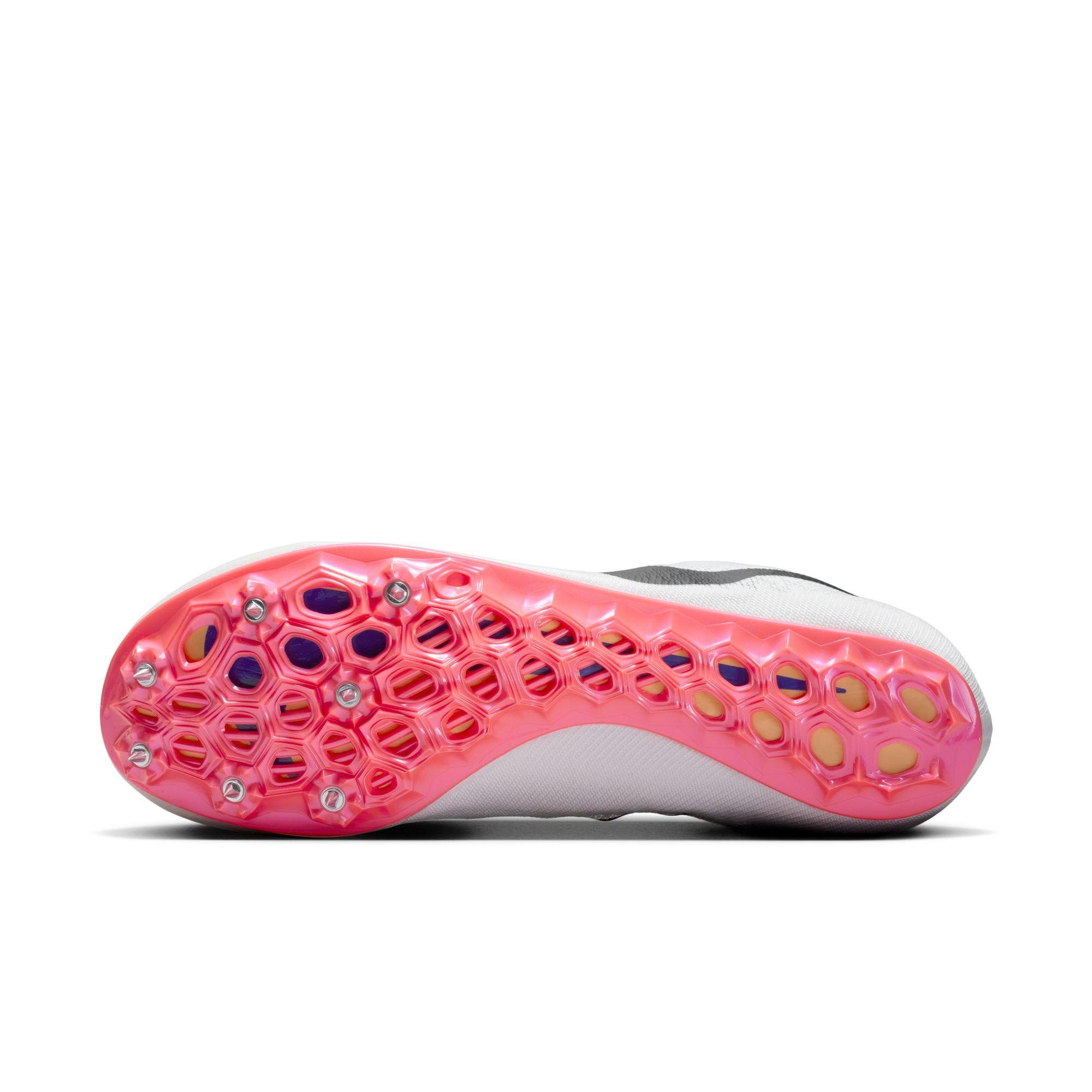 Nike Zoom Ja Fly 4 "White/Obsidian/Bright Crimson" Unisex Track Spike - WHITE/BLACK/RED Thumbnail View 9