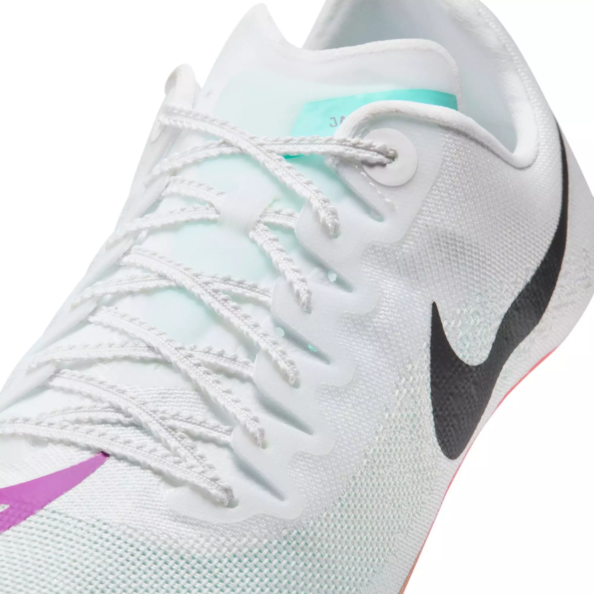 Nike Zoom Ja Fly 4 "White/Obsidian/Bright Crimson" Unisex Track Spike - WHITE/BLACK/RED