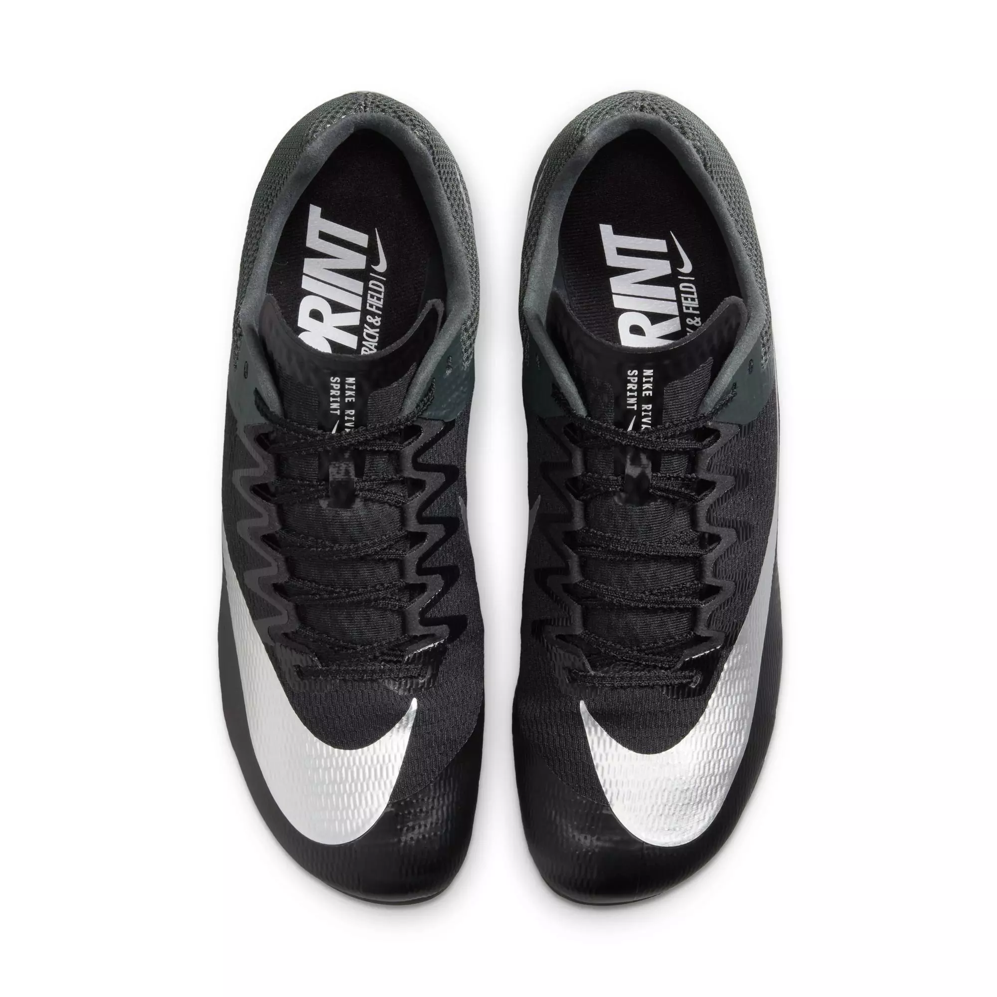 Nike Zoom Rival Sprint "Black/Metallic Silver" Men's Track Spike - BLACK/SILVER