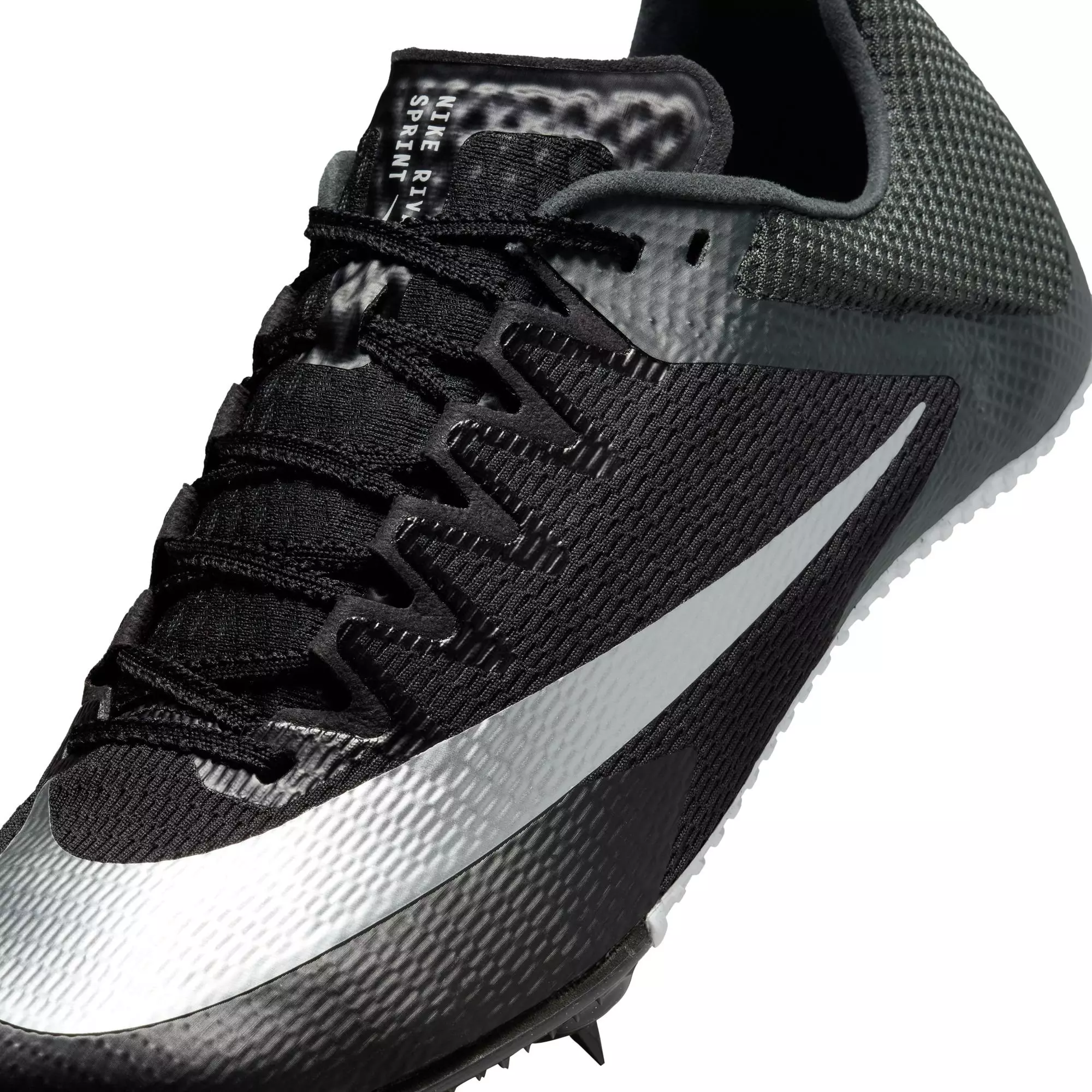 Nike Zoom Rival Sprint "Black/Metallic Silver" Men's Track Spike - BLACK/SILVER