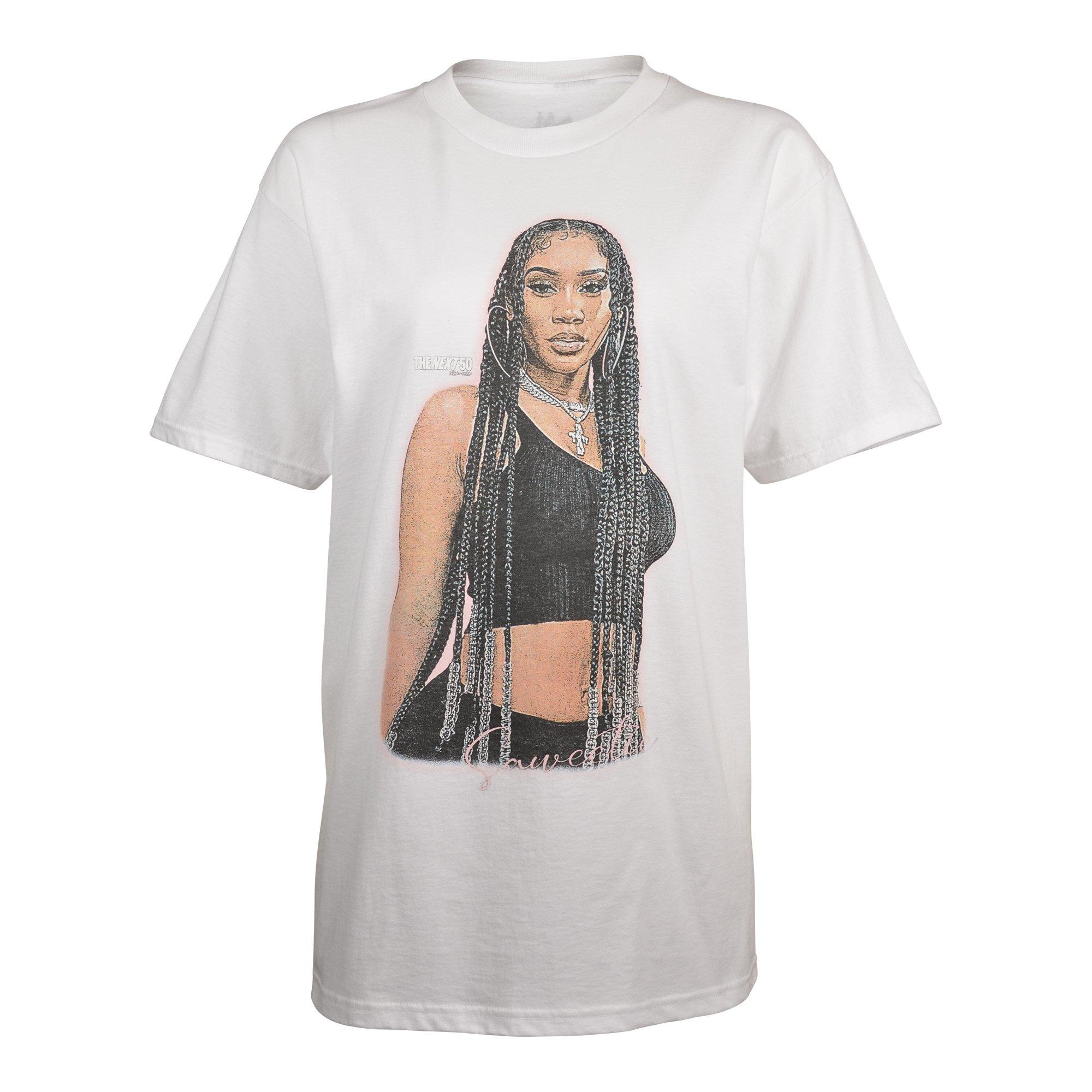 Philcos Women's Saweetie Graphic Tee - WHITE Thumbnail View 1
