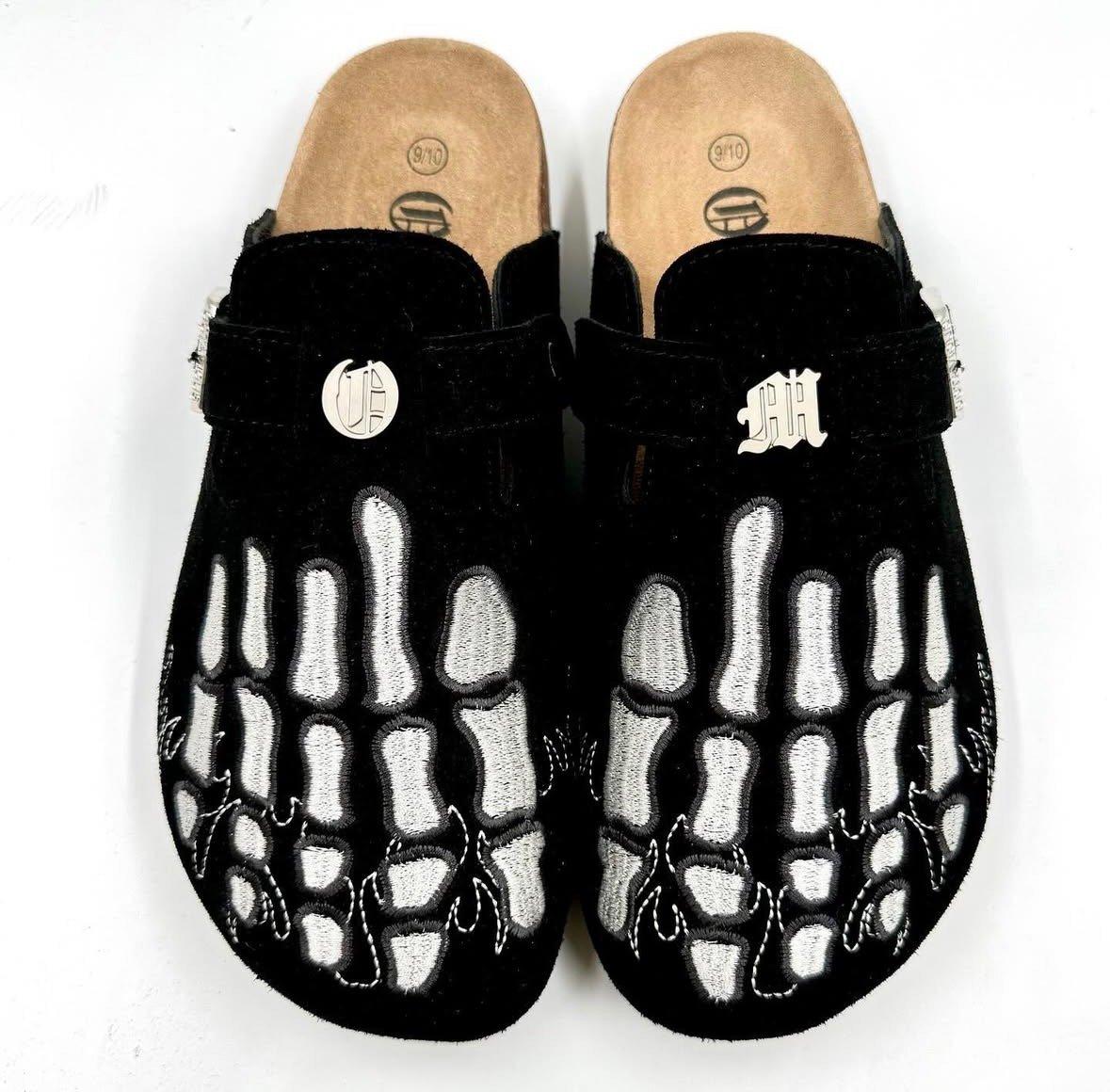 Octavious Marks Chat Noir "Black/White" Unisex Clog - BLACK/WHITE Thumbnail View 5
