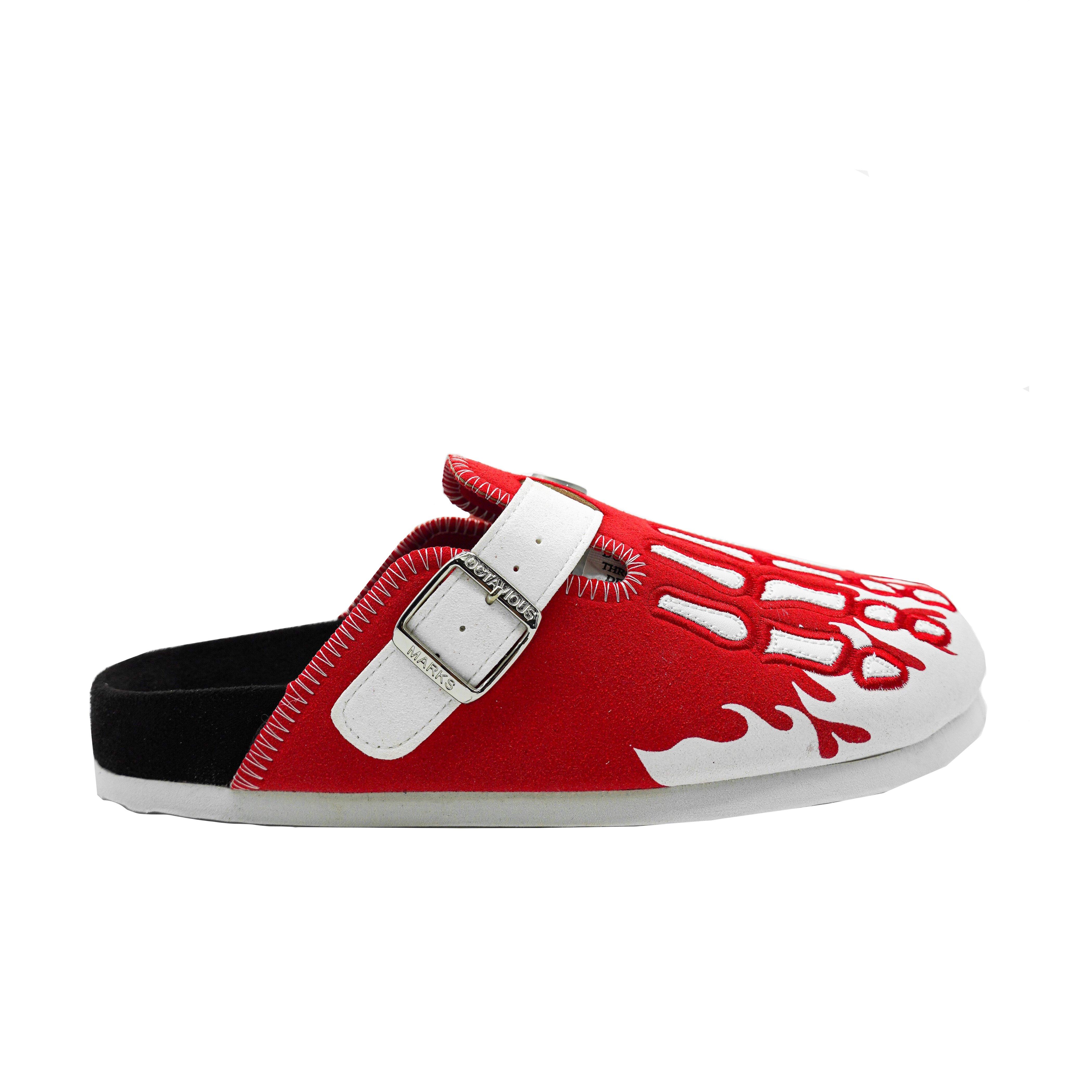 Octavious Marks Sektor "Red/White" Unisex Clog - RED/WHITE Thumbnail View 1