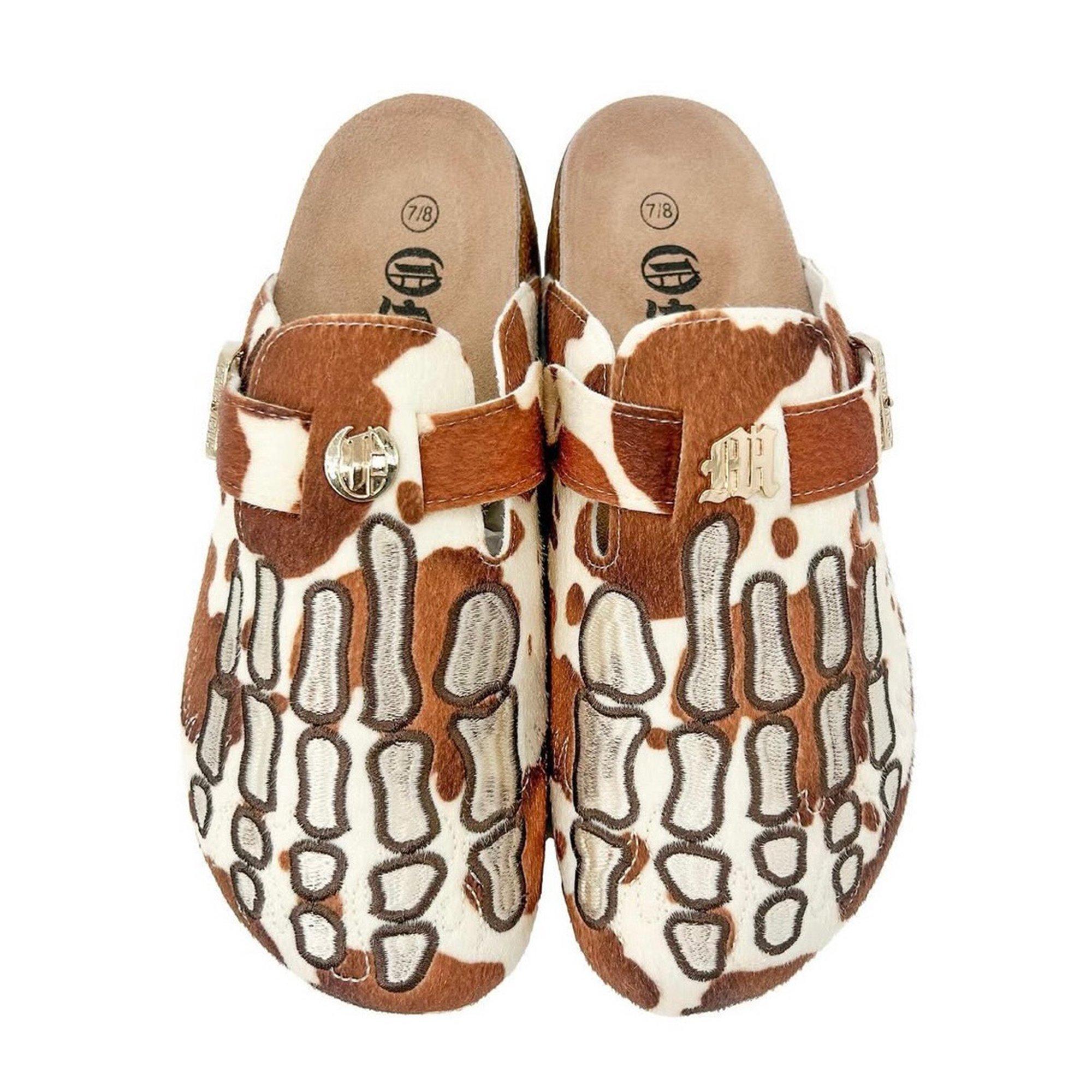 Octavious Marks Montbeliarde "Brown/White" Unisex Clog - BROWN/WHITE Thumbnail View 2