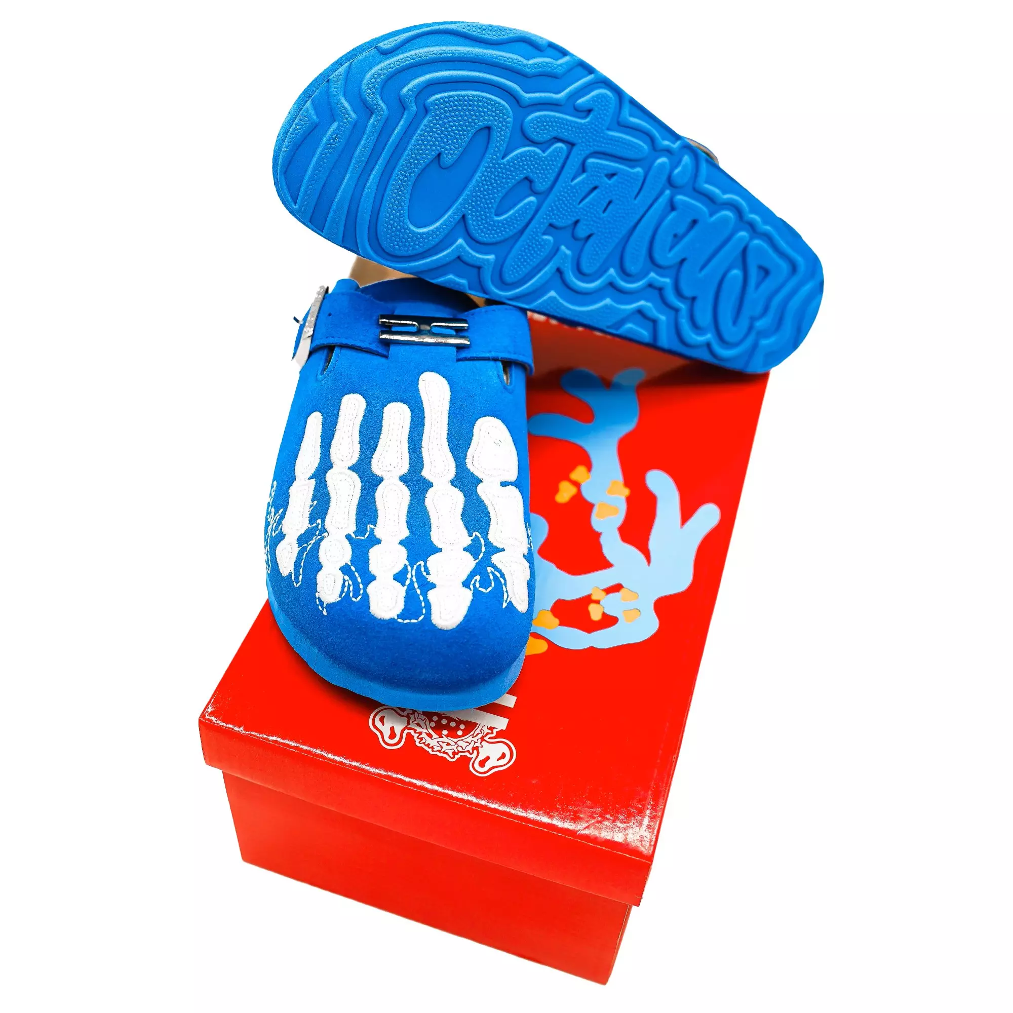 OM X The Edge of Earth "Blue" Unisex Clog