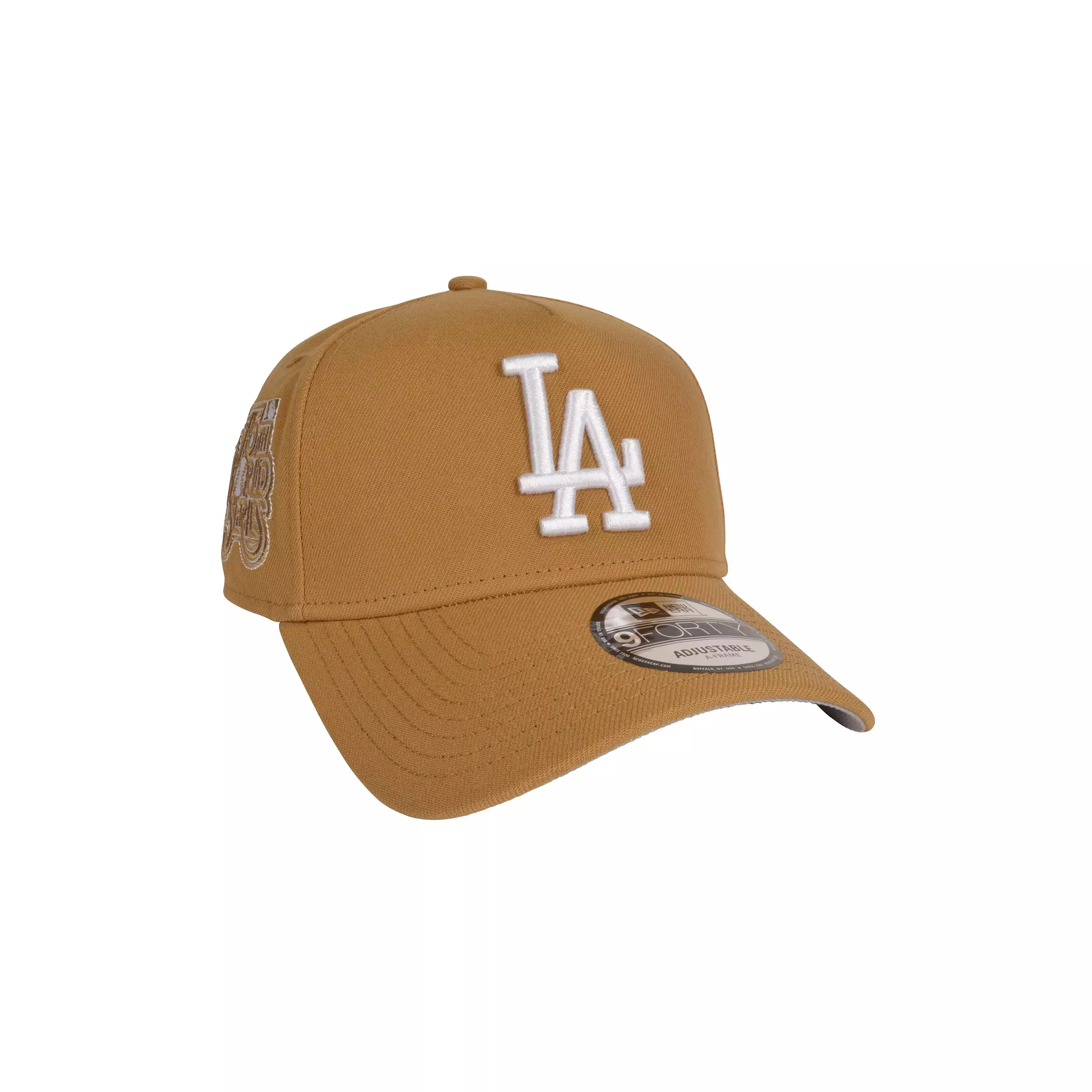 New Era Los Angeles Dodgers 9FORTY A-Frame Color Pack Snapback Hat-Light Brown - LT BROWN