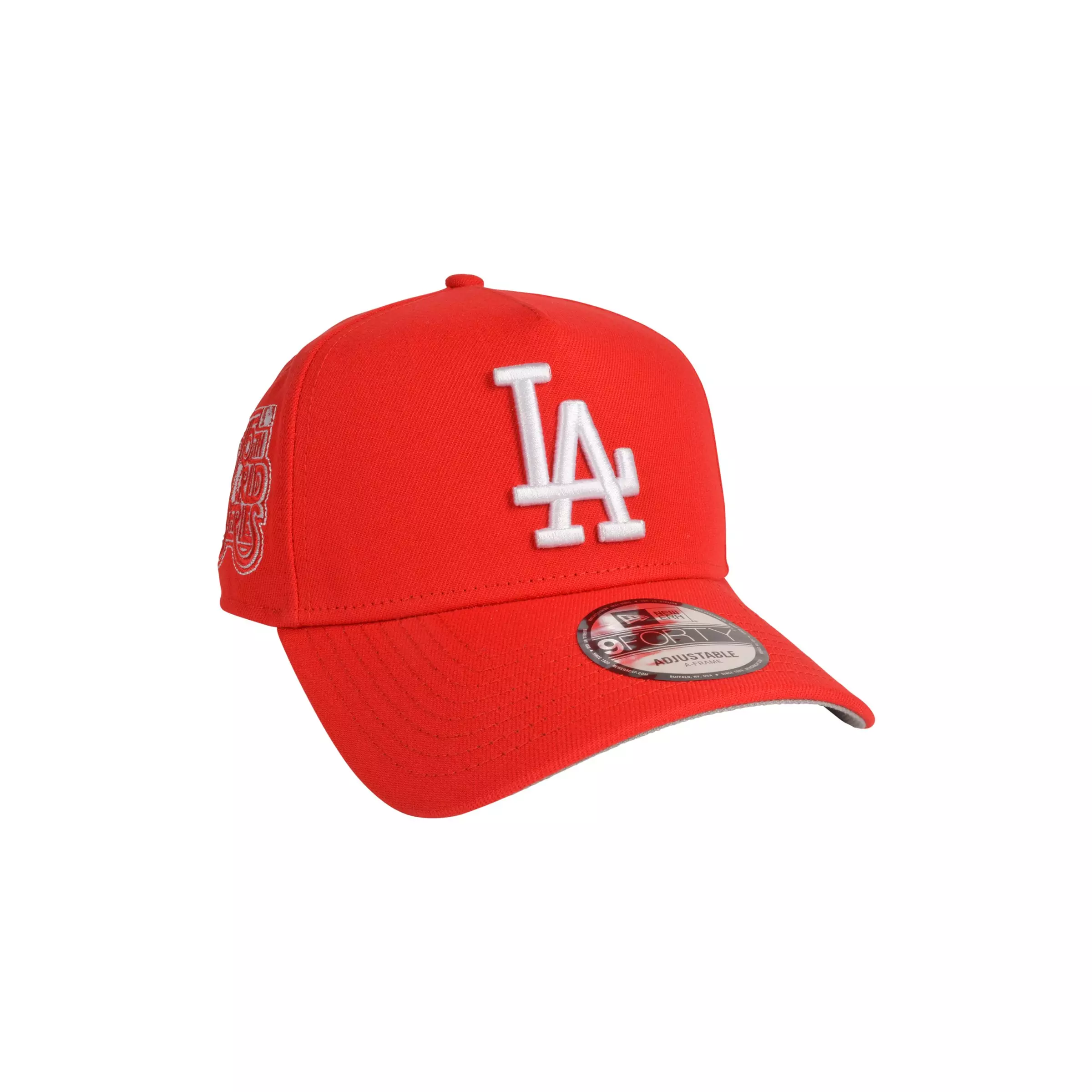 New Era Los Angeles Dodgers 9FORTY A-Frame Color Pack Snapback Hat-Red - RED