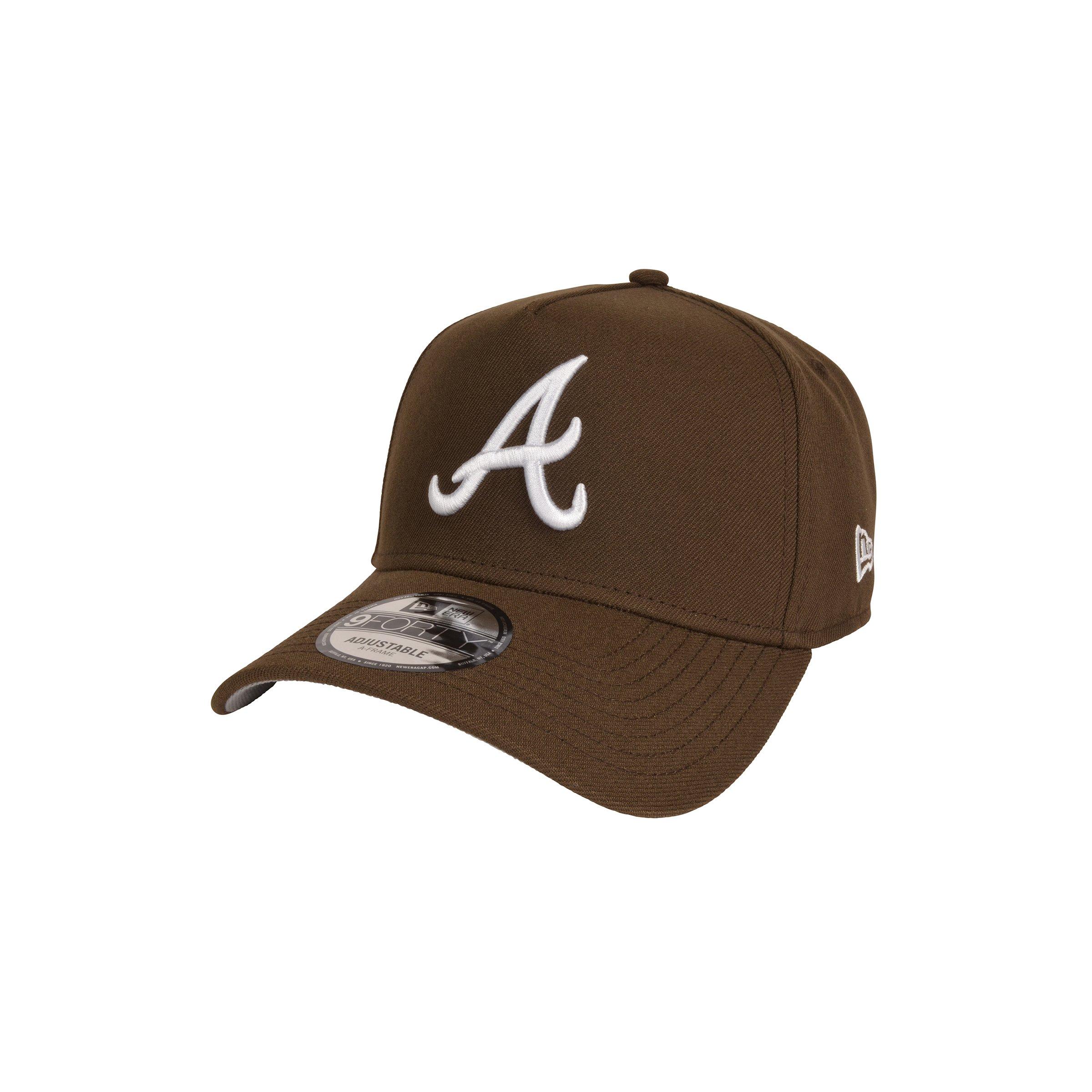 Atlanta Braves Brown Fitted Brown Atlanta Braves Hat, Jersey