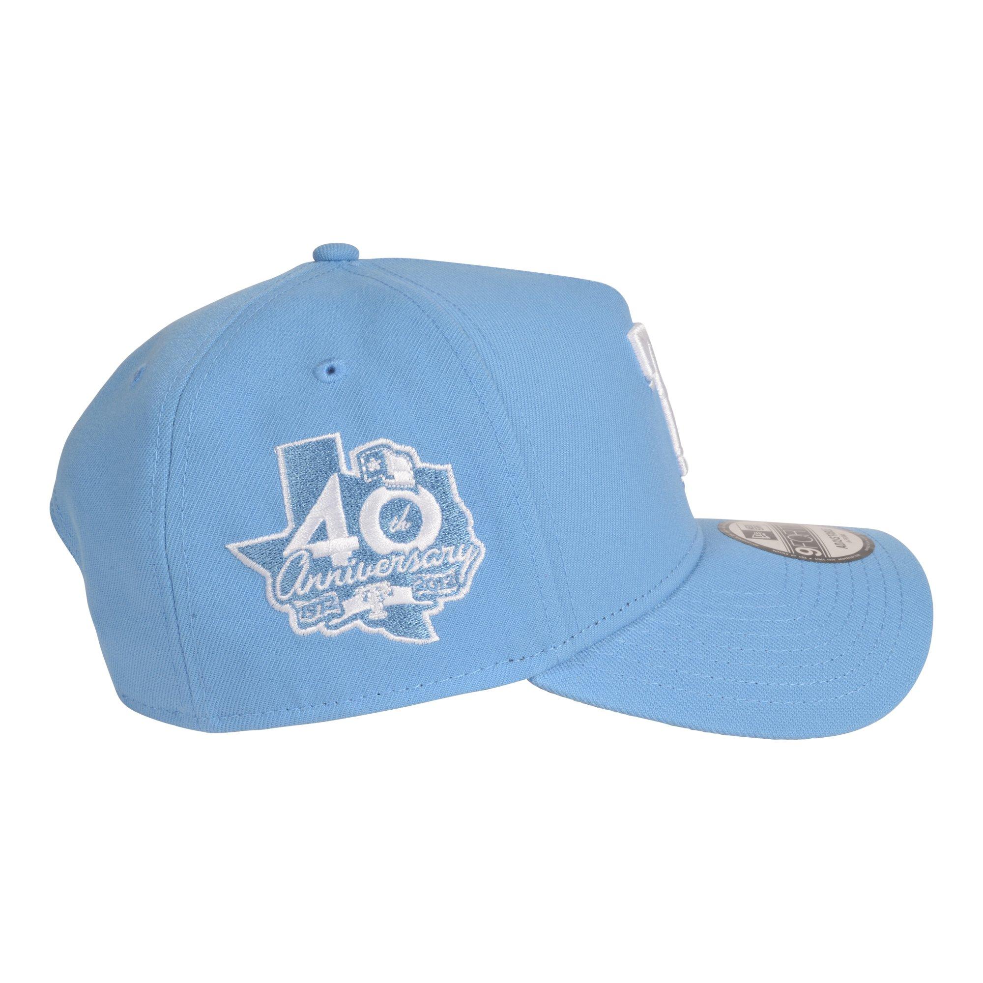 New Era Texas Rangers 9FORTY A-Frame Color Pack Snapback Hat-Light Blue