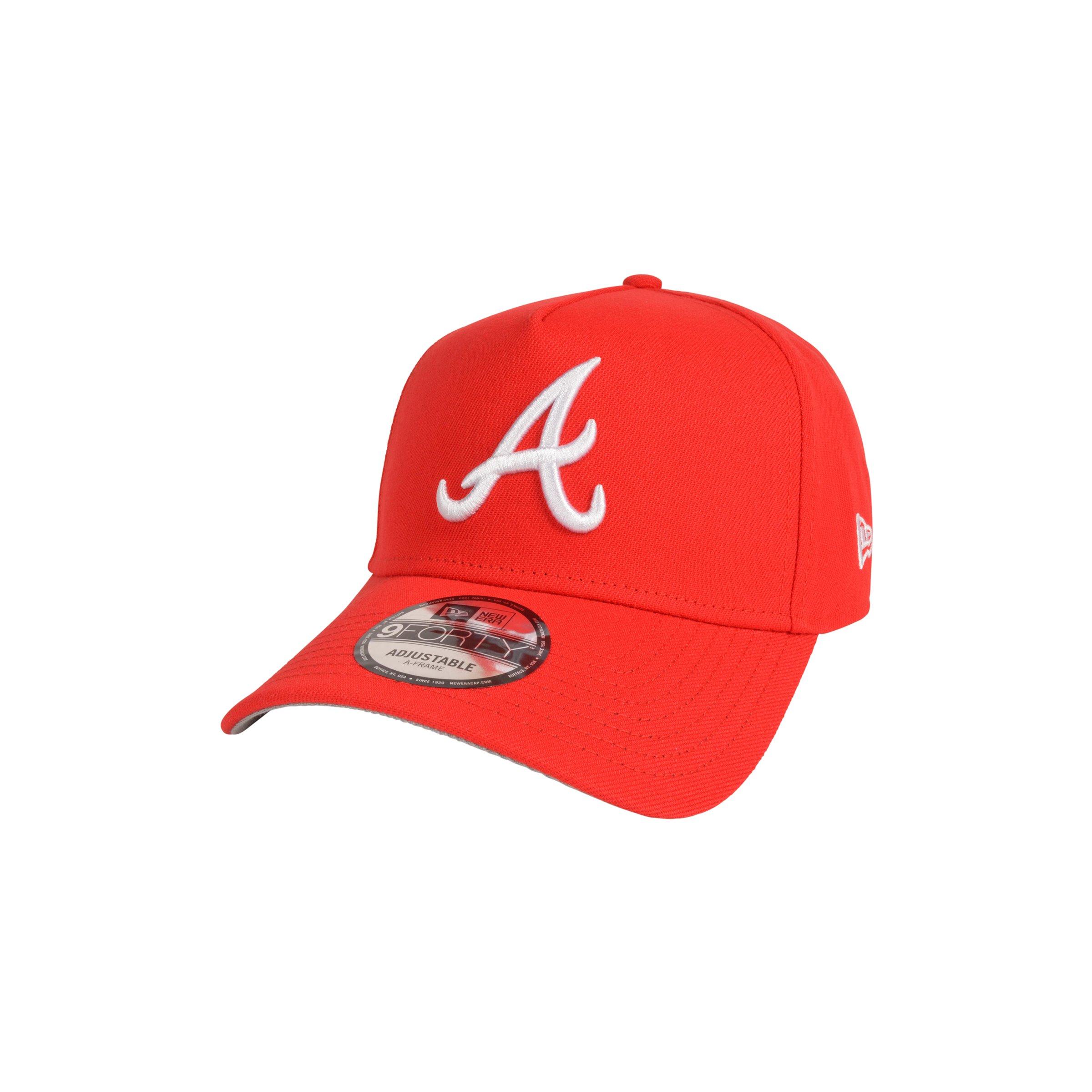 アトランタ　ブレーブス　M New Era Atlanta Braves 9FORTY A-Frame Color Pack Snapback Hat-Red