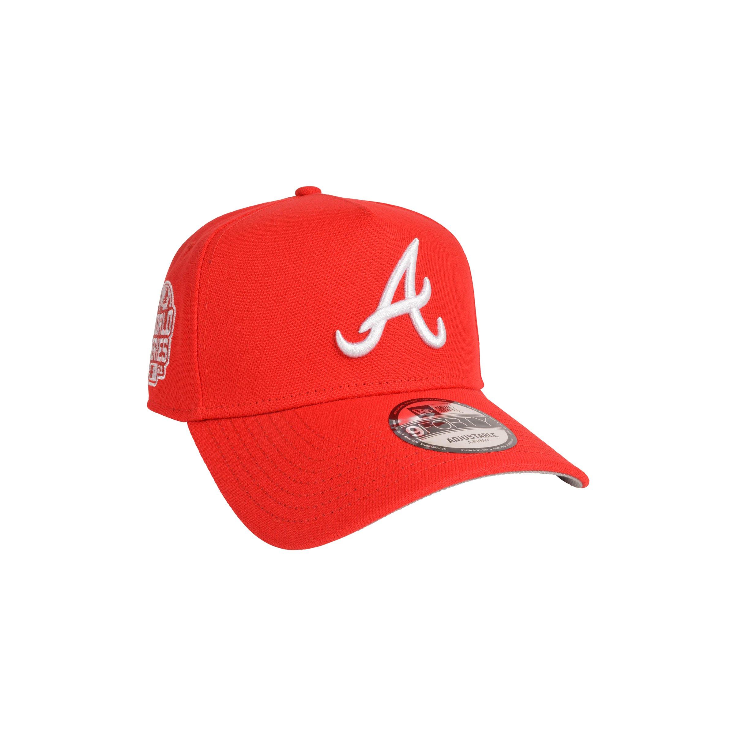New Era Atlanta Braves 9FORTY A-Frame Color Pack Snapback Hat-Red