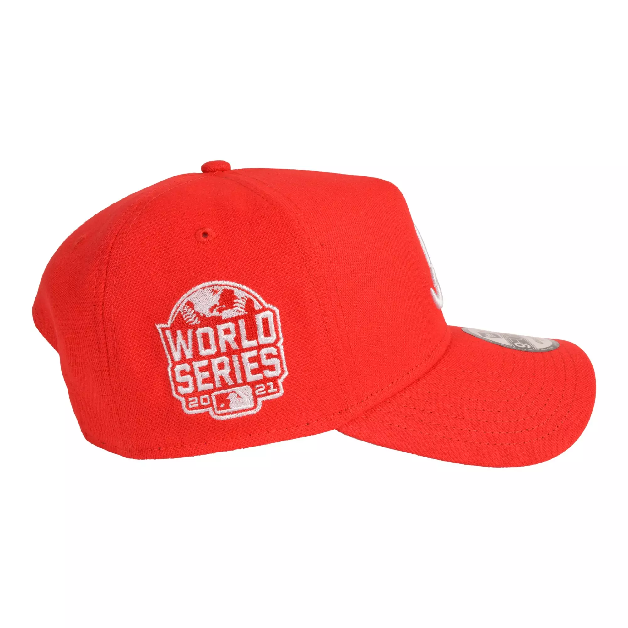 New Era Atlanta Braves 9FORTY A-Frame Color Pack Snapback Hat-Red - RED