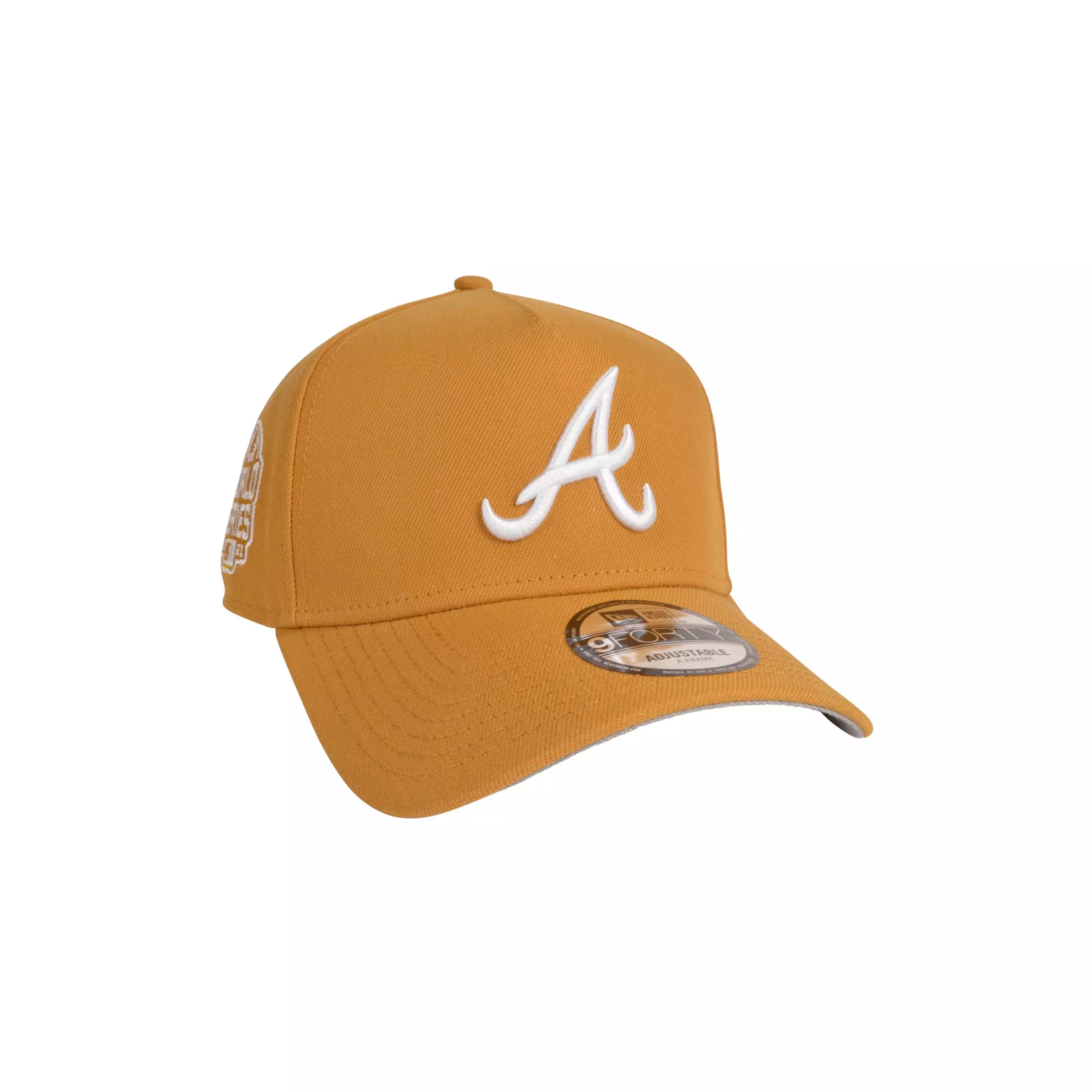New Era Atlanta Braves 9FORTY A-Frame Color Pack Snapback Hat-Tan - TAN