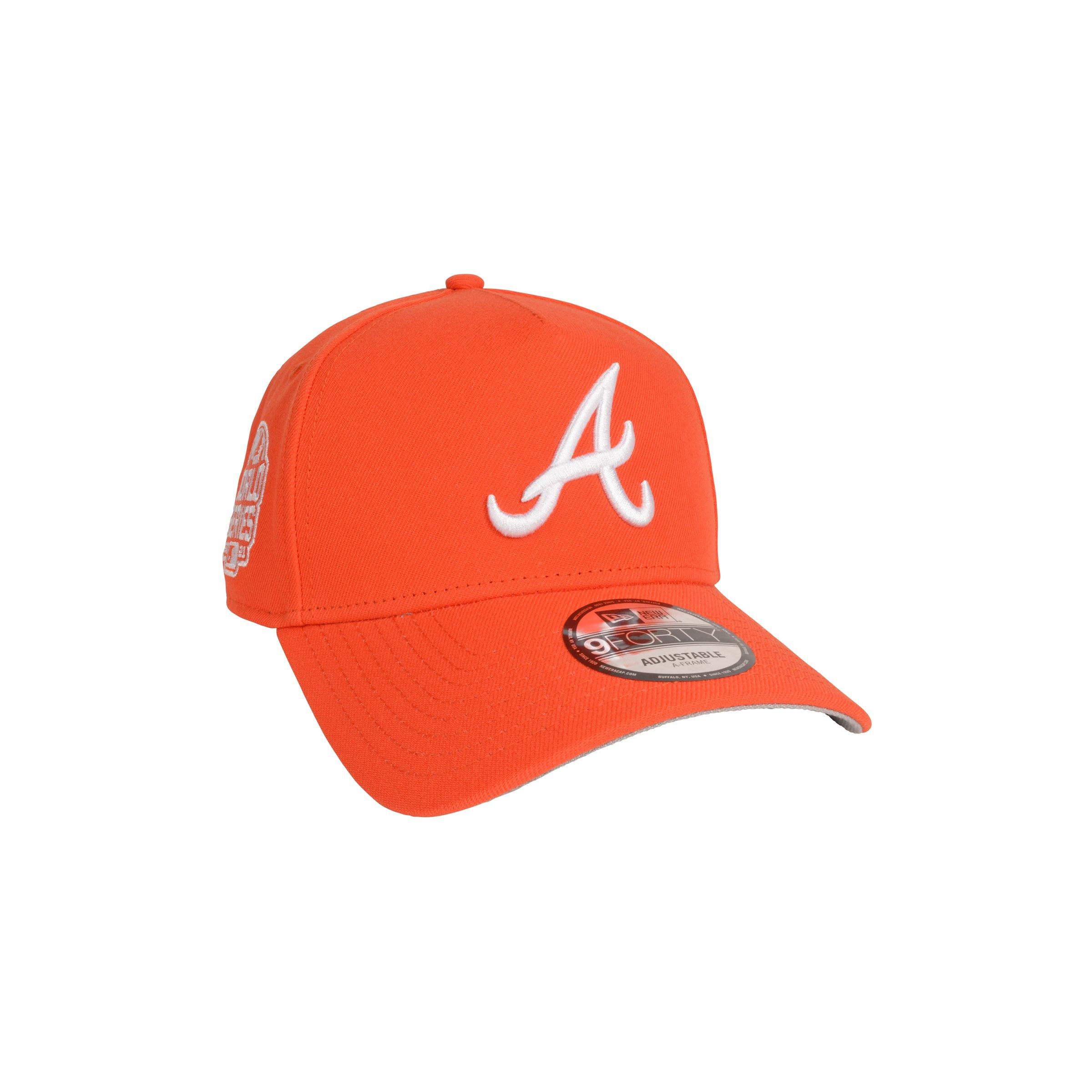 New Era Atlanta Braves 9FORTY A-Frame Color Pack Snapback Hat-Orange
