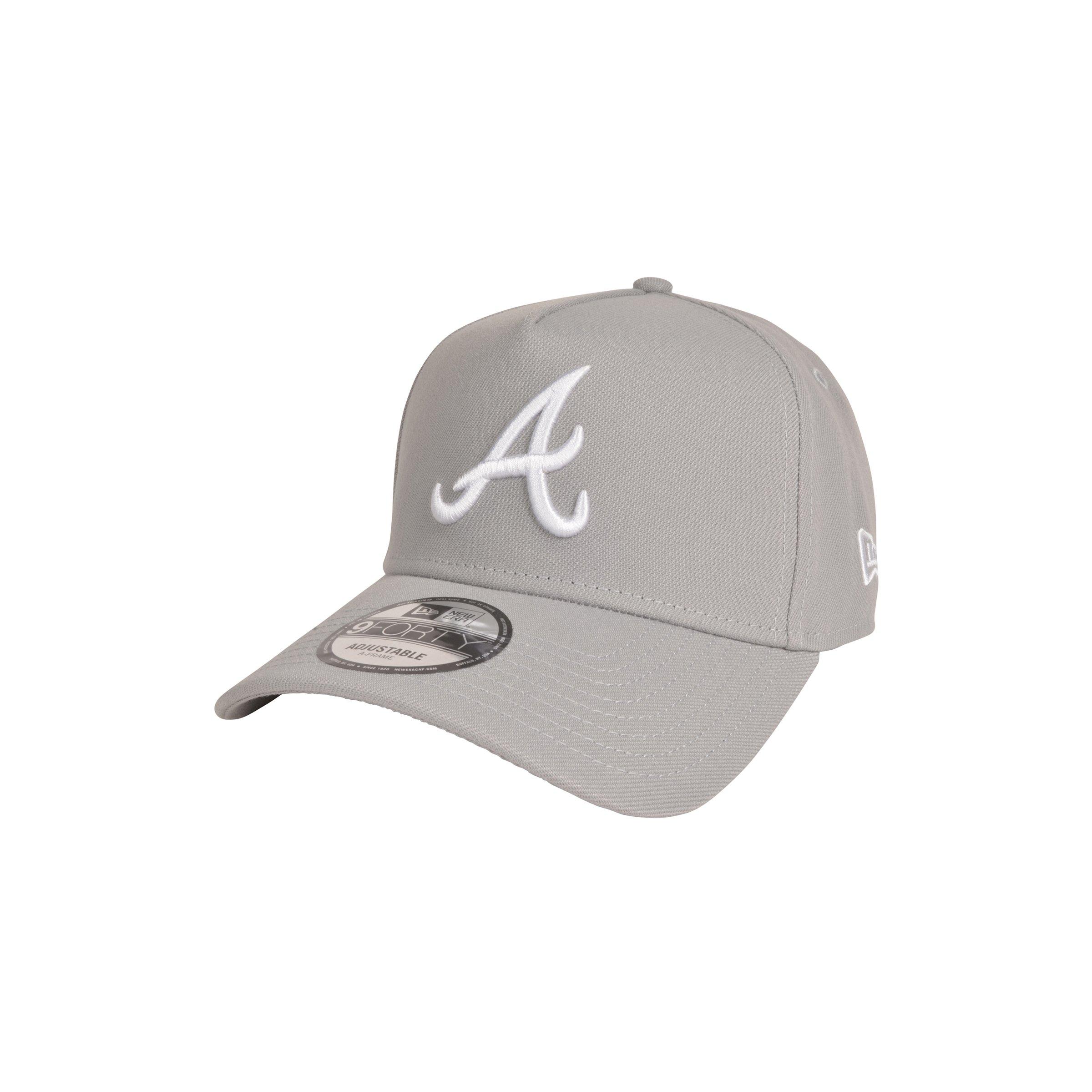 New Era Atlanta Braves 9FORTY A-Frame Snapback Grey | Hibbett
