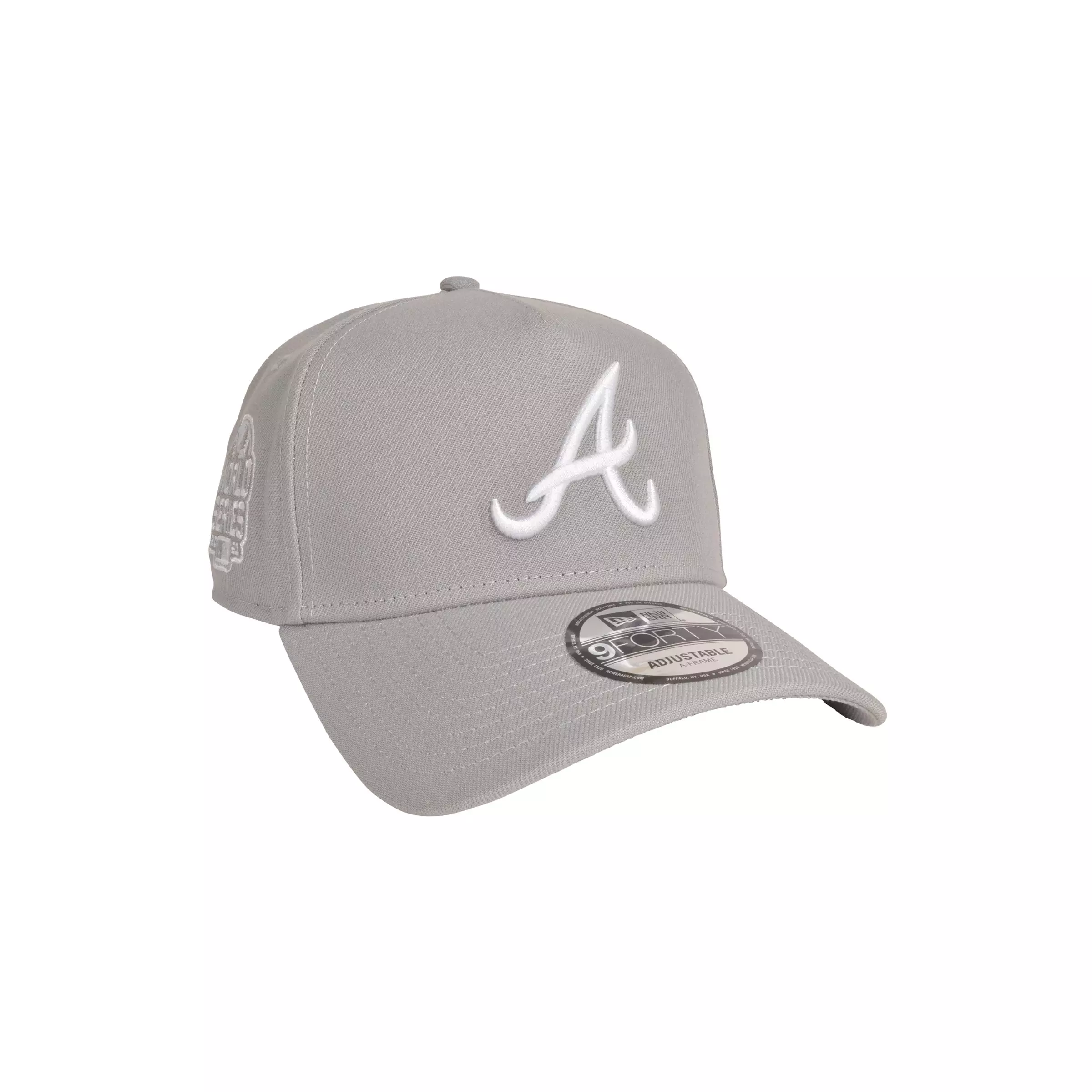 New Era Atlanta Braves 9FORTY A-Frame Color Pack Snapback Hat-Grey - GREY