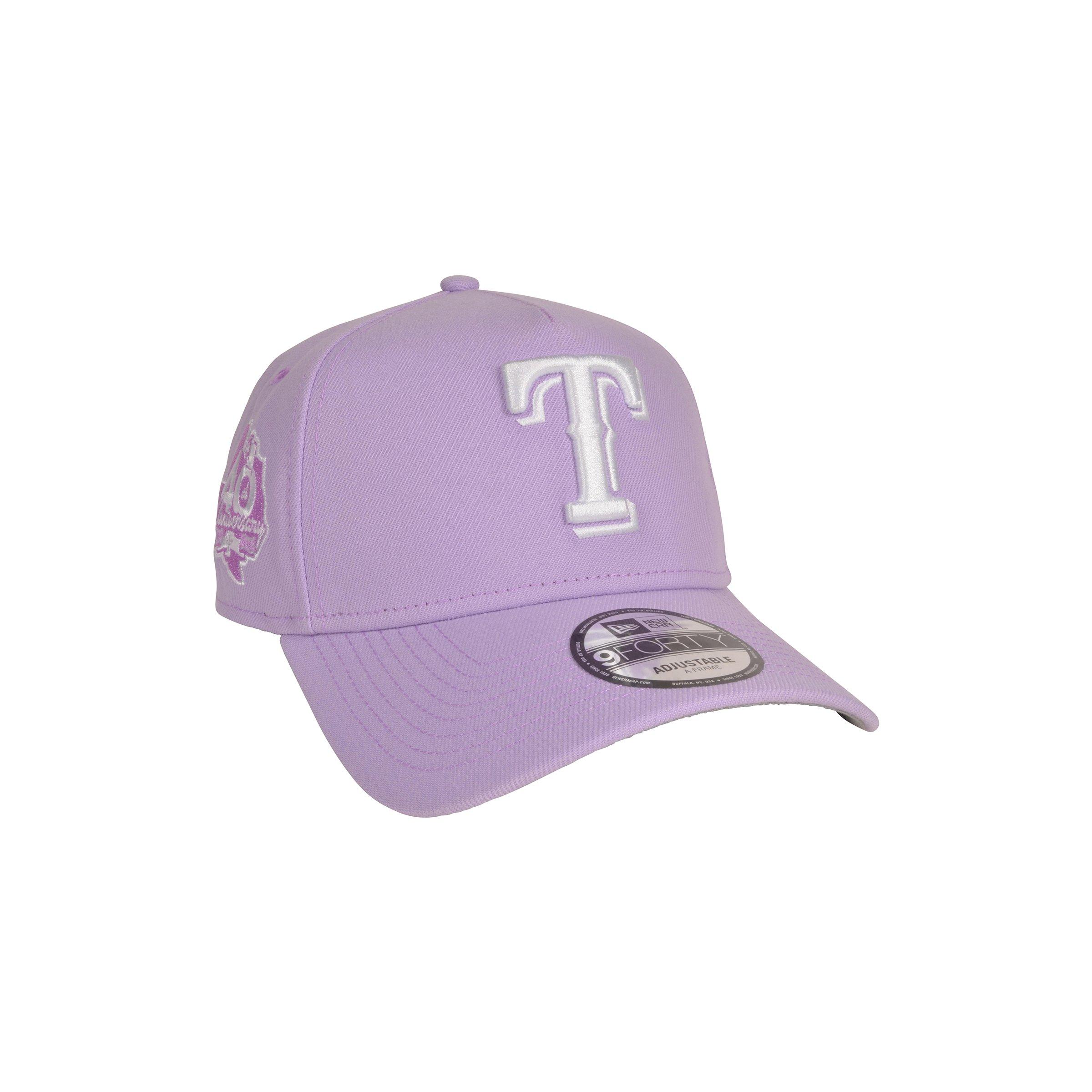 New Era Texas Rangers 9FORTY A-Frame Color Pack Snapback Hat-Purple