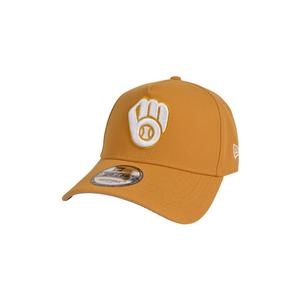 New Era Milwaukee Brewers 9FORTY A-Frame Color Pack Snapback Hat-Tan