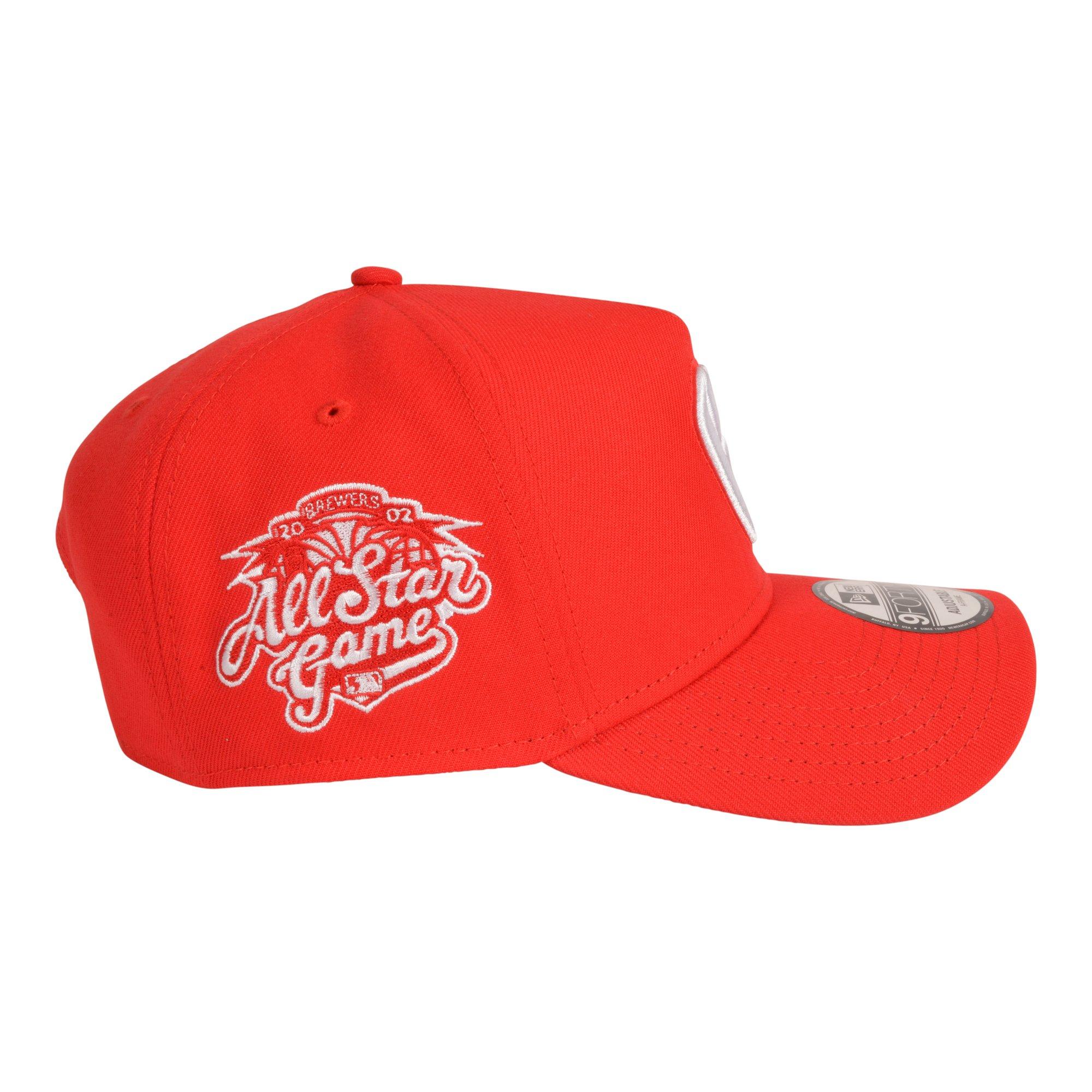 New Era Milwaukee Brewers 9FORTY A-Frame Color Pack Snapback Hat-Red