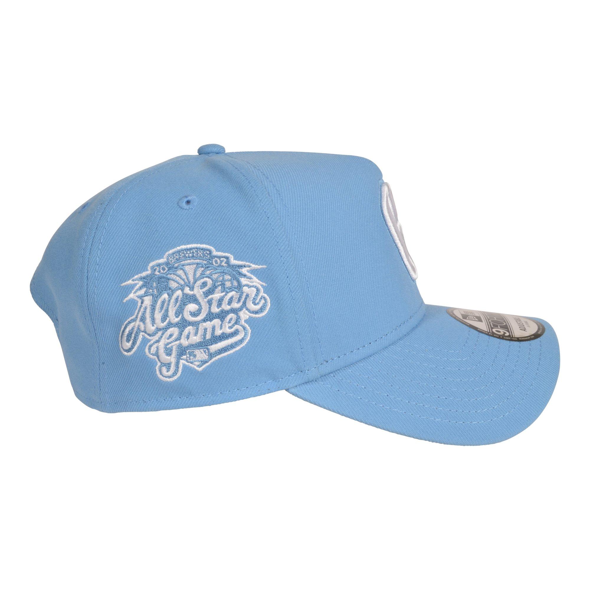 New Era Milwaukee Brewers 9FORTY A-Frame Color Pack Snapback Hat-Light Blue