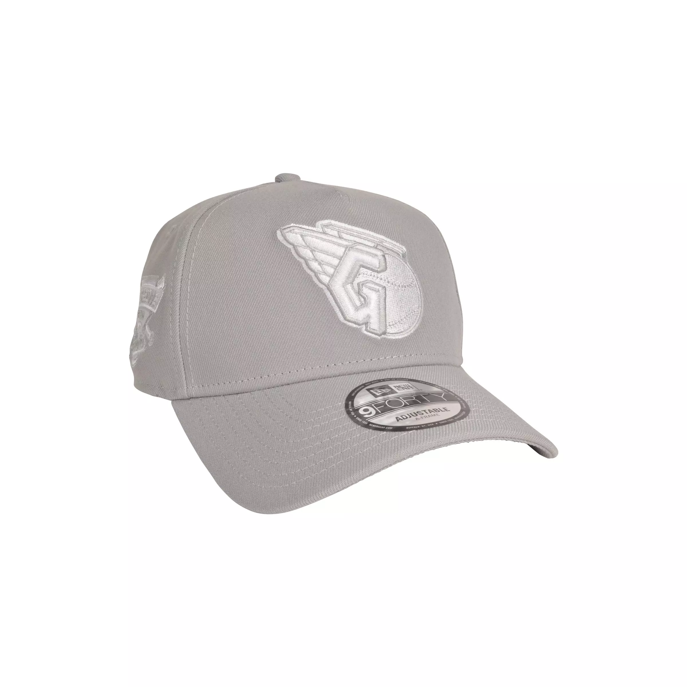 New Era Cleveland Guardians 9FORTY A-Frame Color Pack Snapback Hat-Grey - GREY