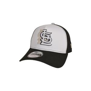 New Era St. Louis Cardinals 9FORTY A-Frame Snapback Hat-Black/White/Silver