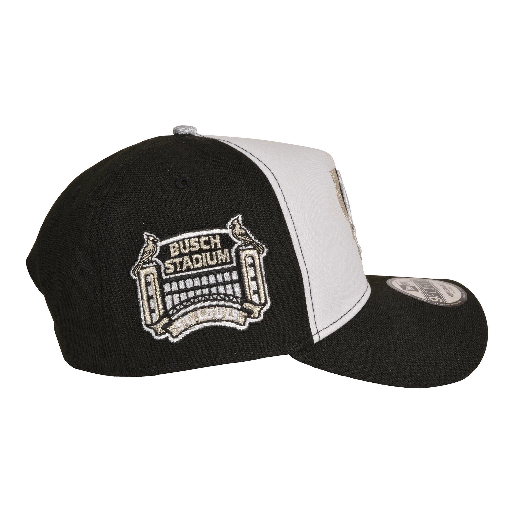 New Era St. Louis Cardinals 9FORTY A-Frame Snapback Hat-Black/White/Silver