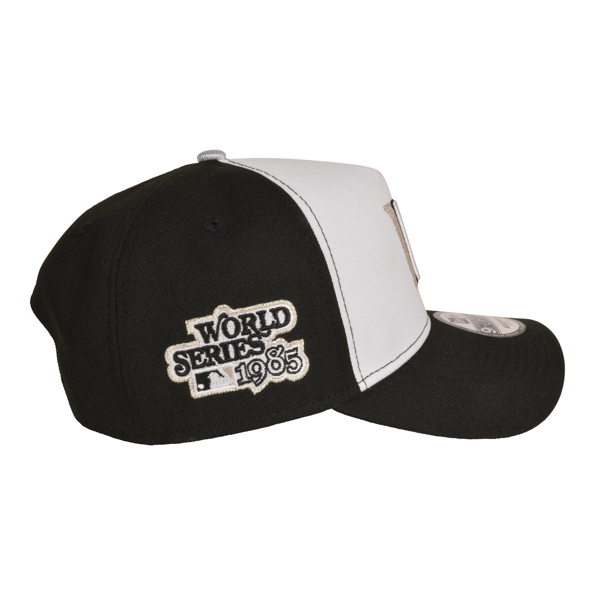 New Era Kansas City Royals 9FORTY A-Frame Snapback Hat-Black/White/Silver