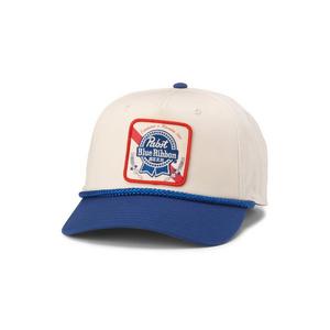 American Needle Pabst Roscoe Snapback Cap-Cream