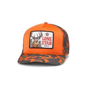 American Needle Lone Star Mallard Foam Trucker Snapback Hat-Orange