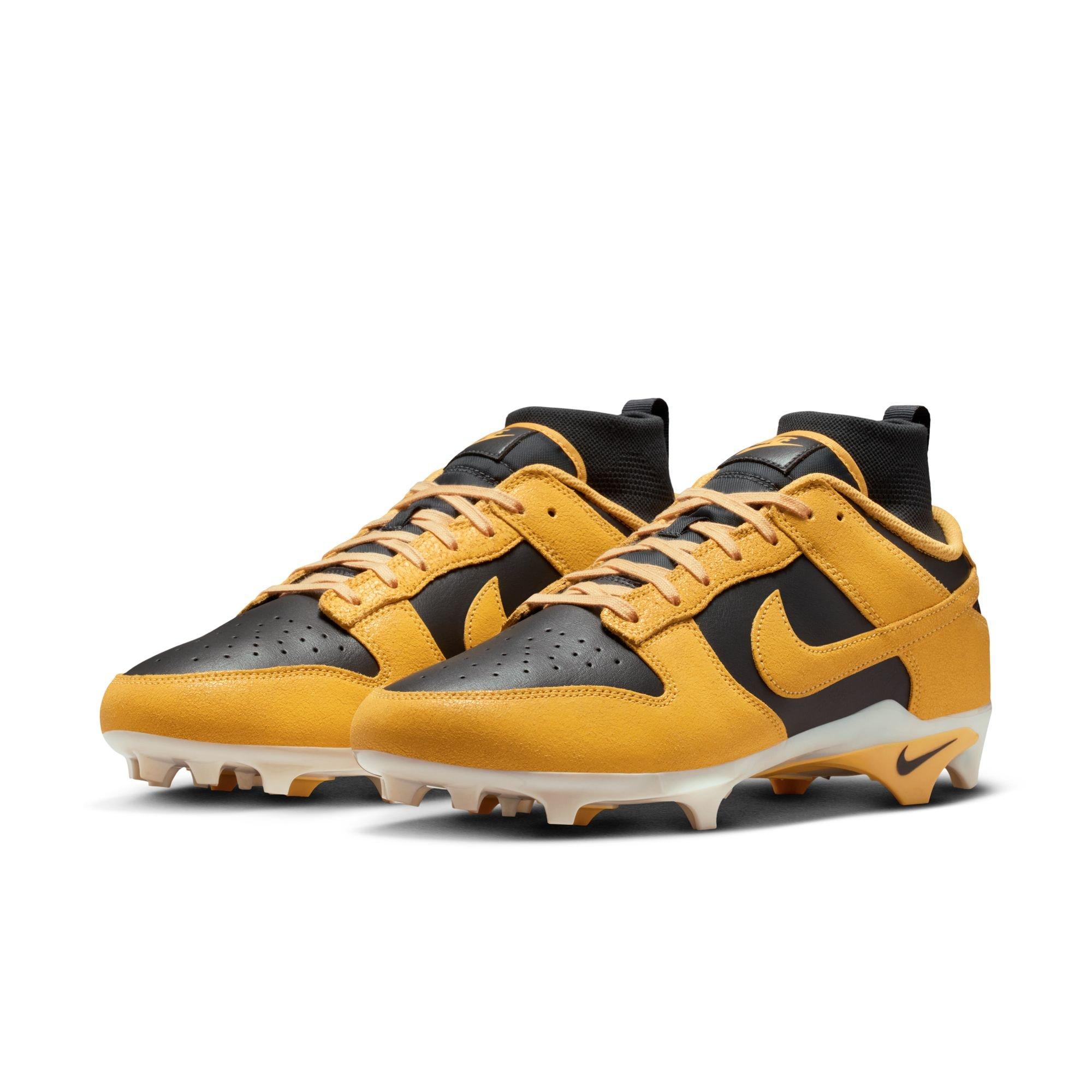 Nike Alpha Menace 4 Dunk SE "Anthracite/Solar Flare/Pale Ivory" Men's Football Cleat - GREY/YELLOW Thumbnail View 5