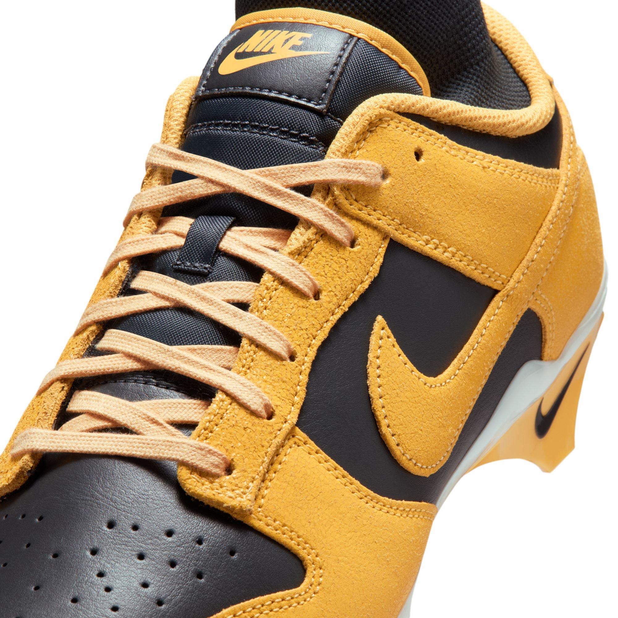 Nike Alpha Menace 4 Dunk SE "Anthracite/Solar Flare/Pale Ivory" Men's Football Cleat - GREY/YELLOW Thumbnail View 10
